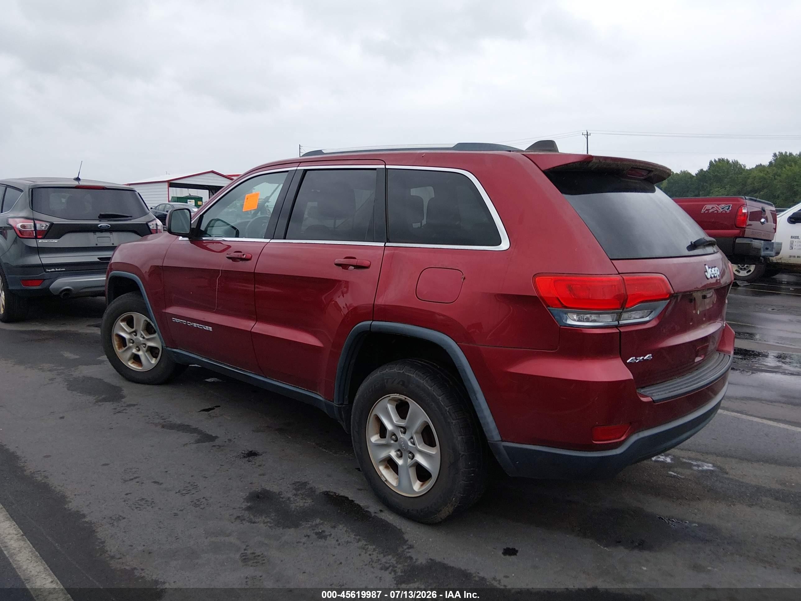 2014 Jeep Grand Cherokee Laredo Red vin: 1C4RJFAG6EC204892