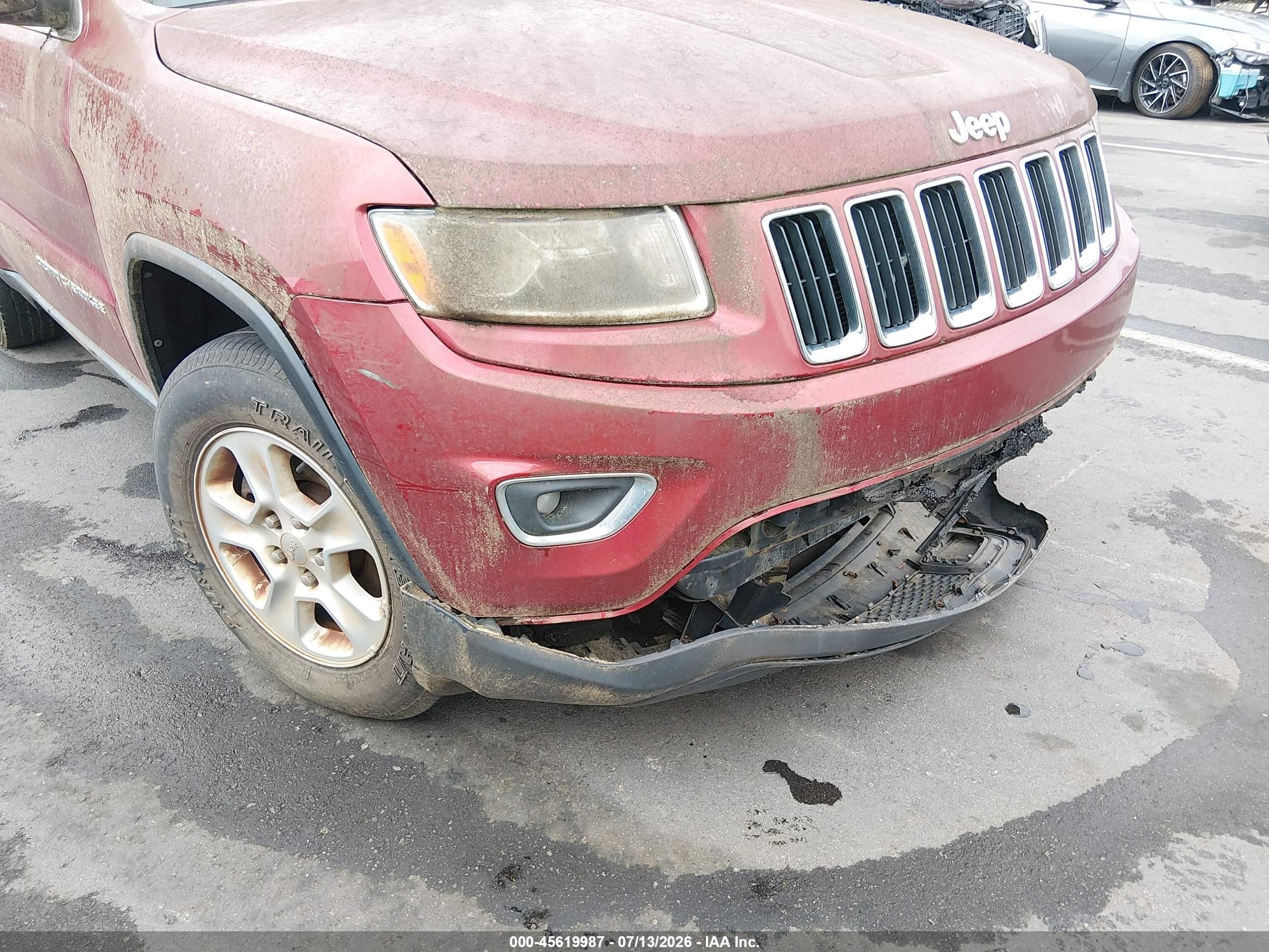 2014 Jeep Grand Cherokee Laredo Red vin: 1C4RJFAG6EC204892