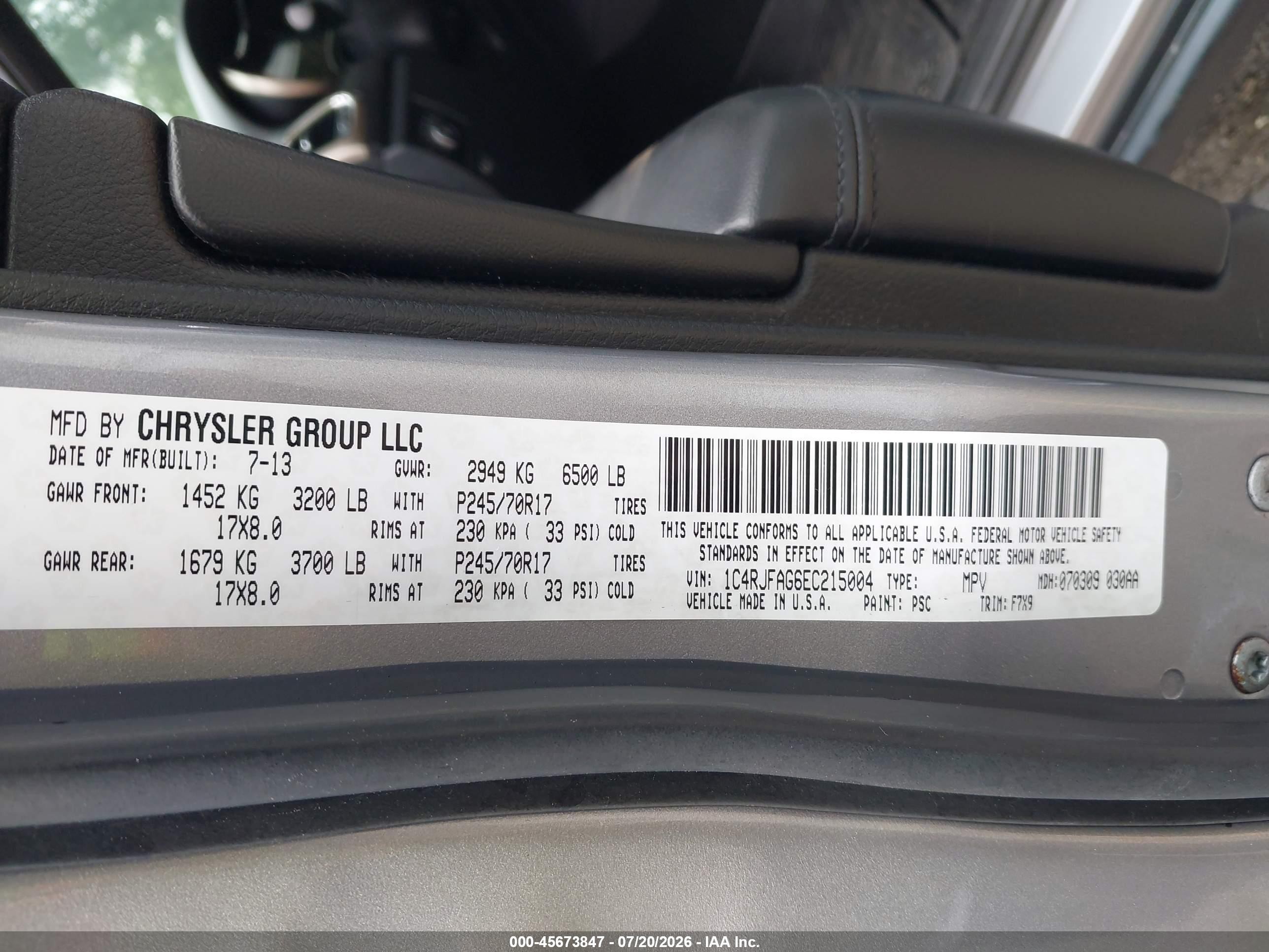 2014 Jeep Grand Cherokee Laredo Silver vin: 1C4RJFAG6EC215004