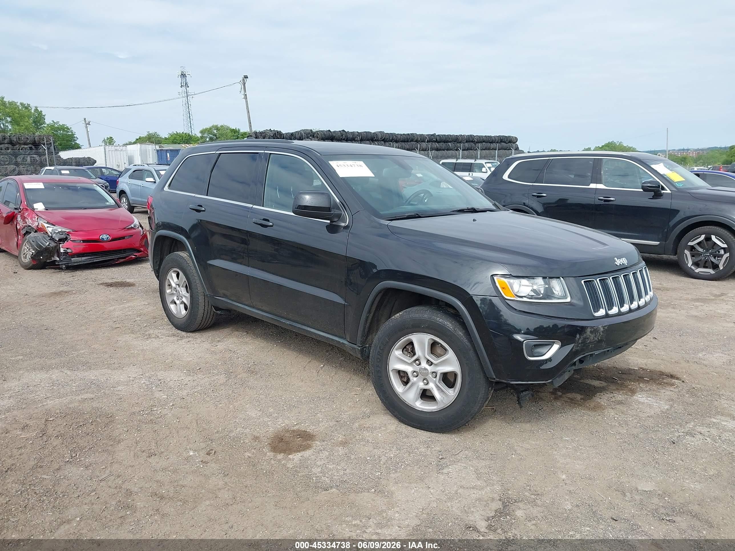 2014 Jeep Grand Cherokee Laredo Black vin: 1C4RJFAG6EC249394