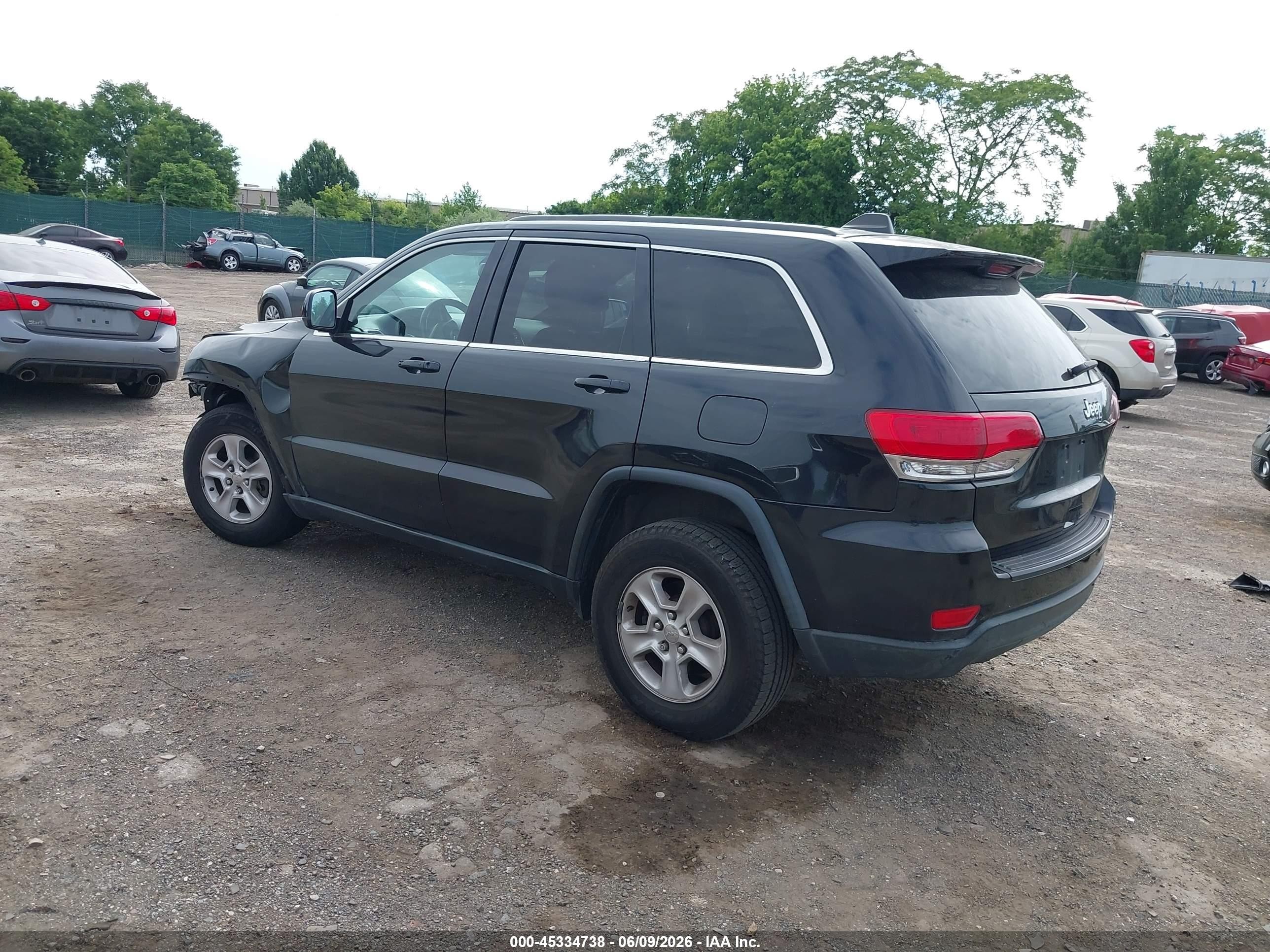 2014 Jeep Grand Cherokee Laredo Black vin: 1C4RJFAG6EC249394