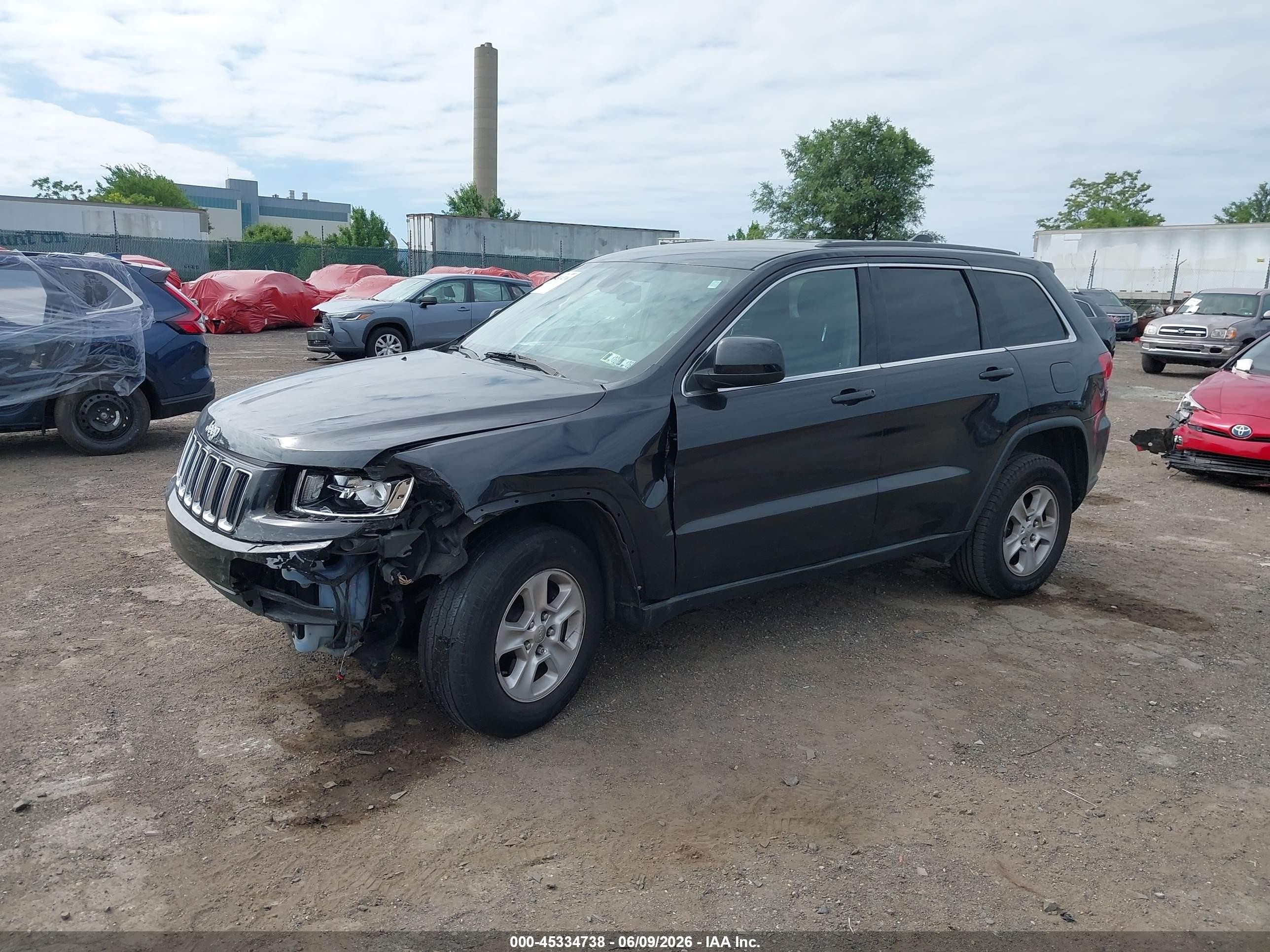 2014 Jeep Grand Cherokee Laredo Black vin: 1C4RJFAG6EC249394