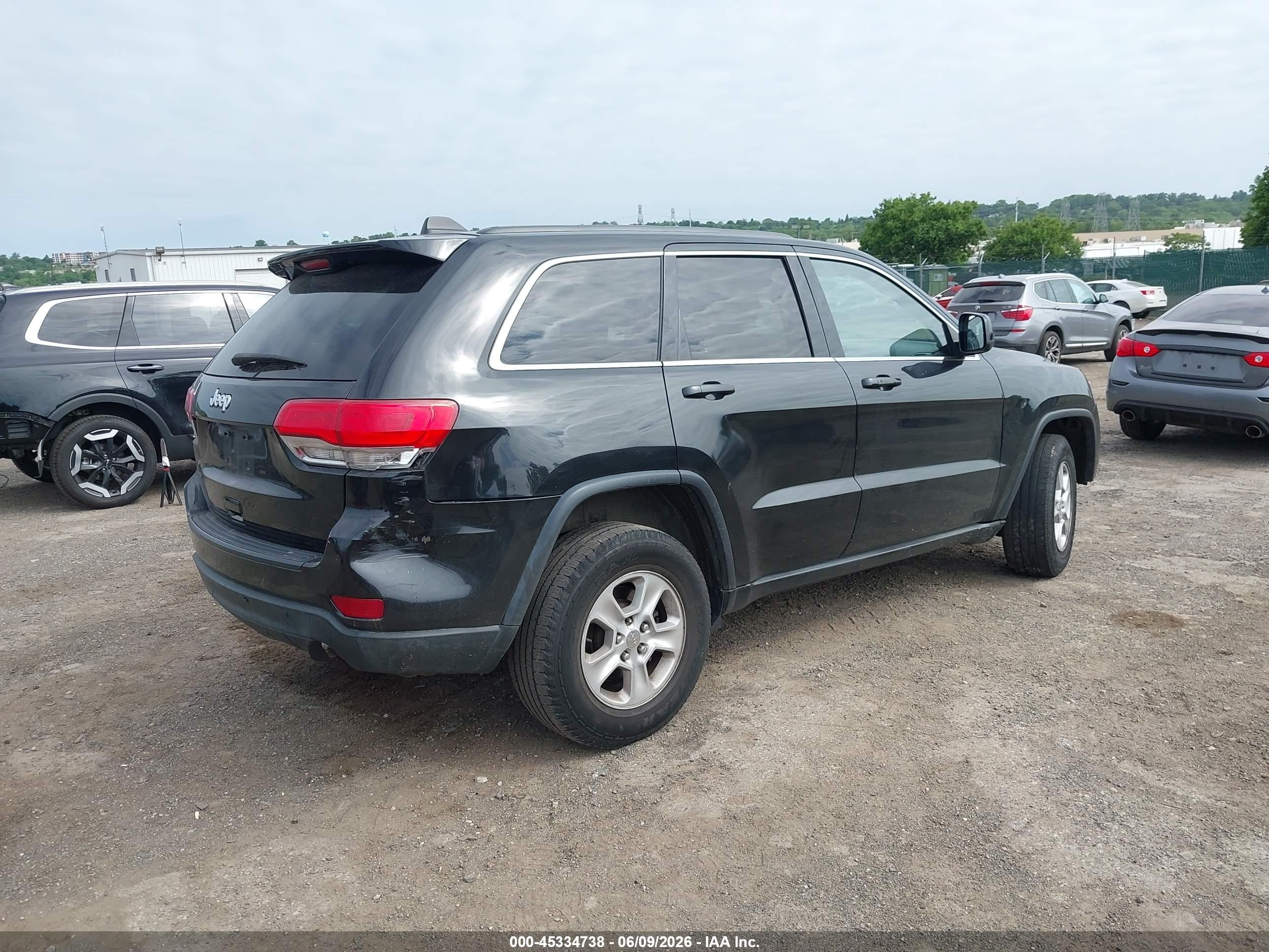 2014 Jeep Grand Cherokee Laredo Black vin: 1C4RJFAG6EC249394