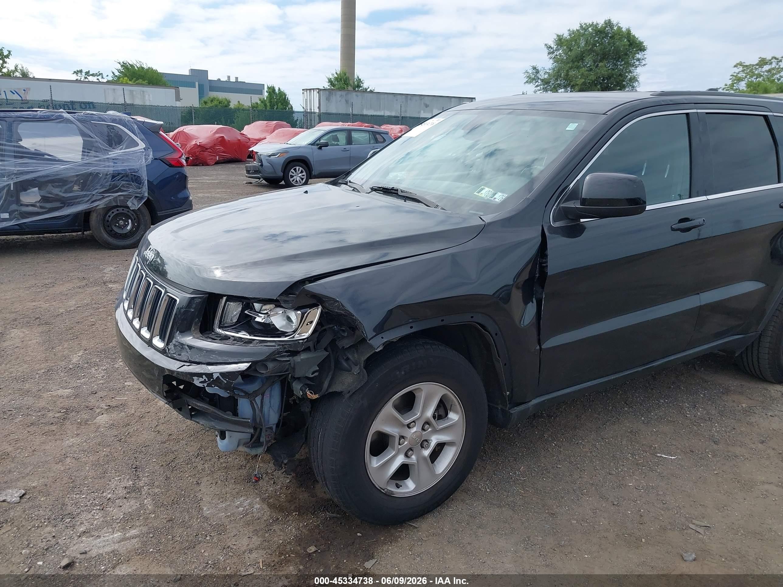 2014 Jeep Grand Cherokee Laredo Black vin: 1C4RJFAG6EC249394