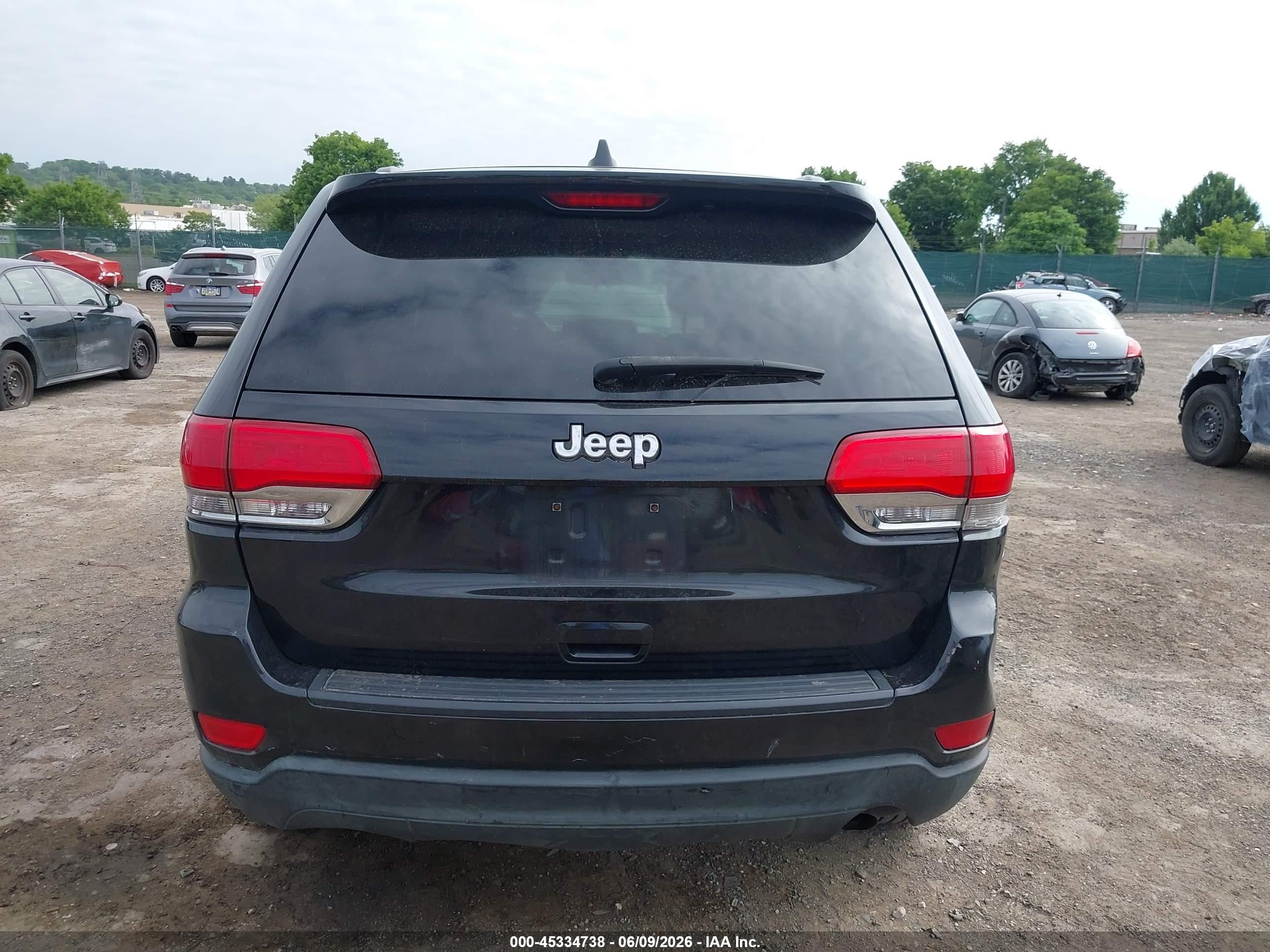2014 Jeep Grand Cherokee Laredo Black vin: 1C4RJFAG6EC249394