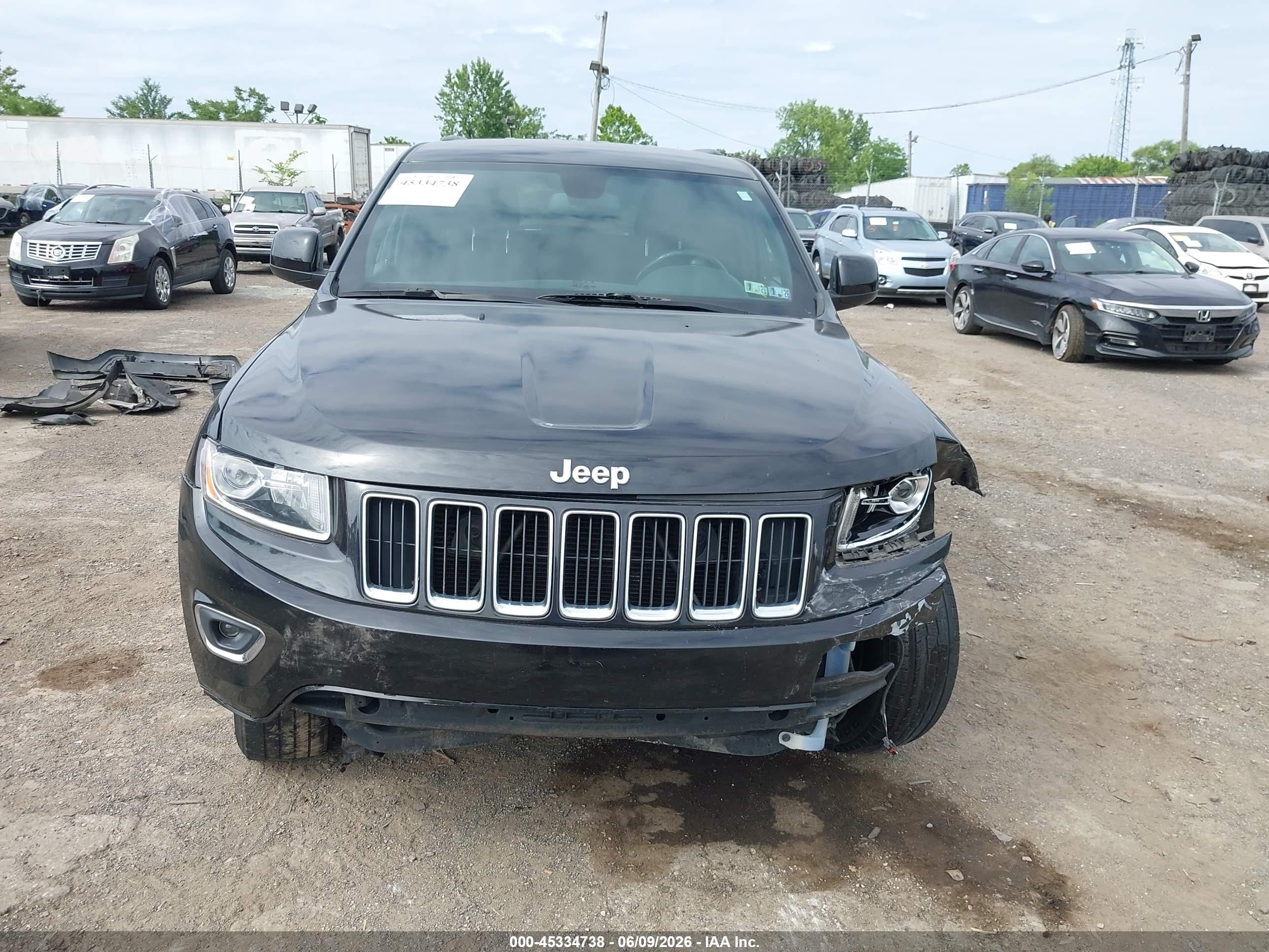 2014 Jeep Grand Cherokee Laredo Black vin: 1C4RJFAG6EC249394