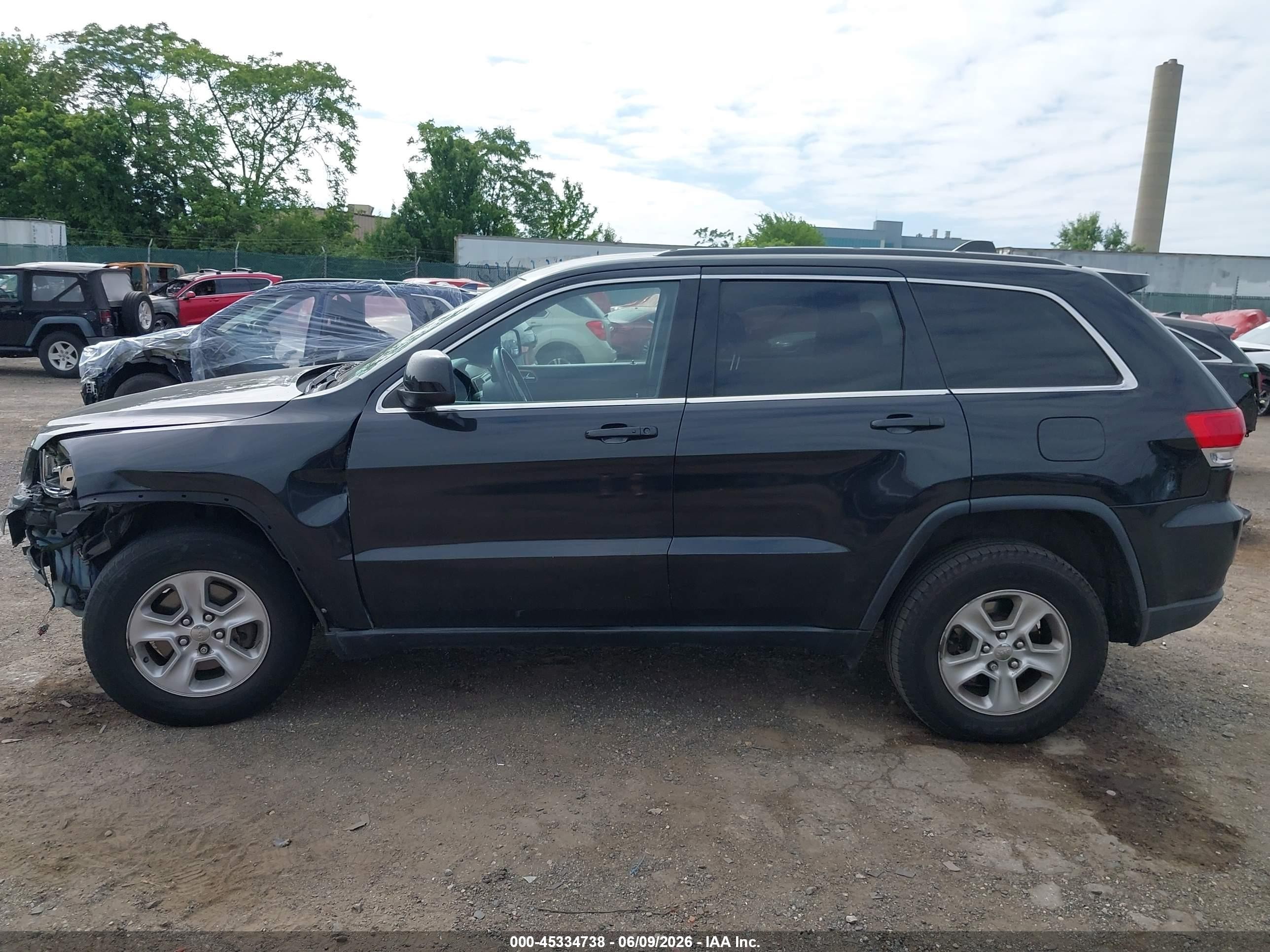 2014 Jeep Grand Cherokee Laredo Black vin: 1C4RJFAG6EC249394