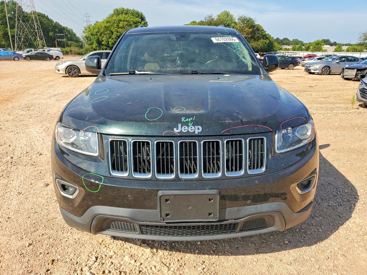 2014 Jeep Grand Cherokee Laredo Green vin: 1C4RJFAG6EC279964