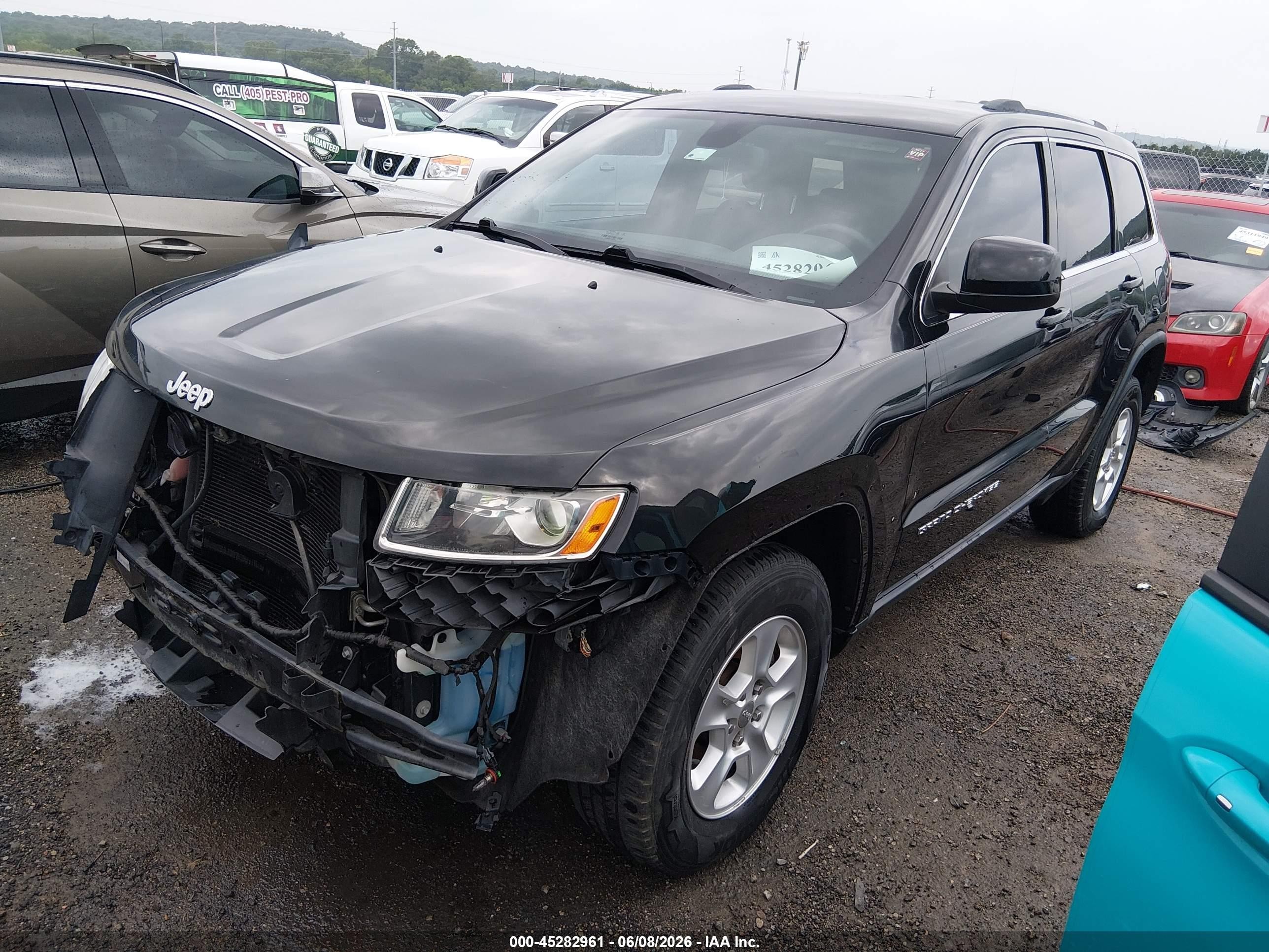 2014 Jeep Grand Cherokee Laredo Black vin: 1C4RJFAG6EC384049