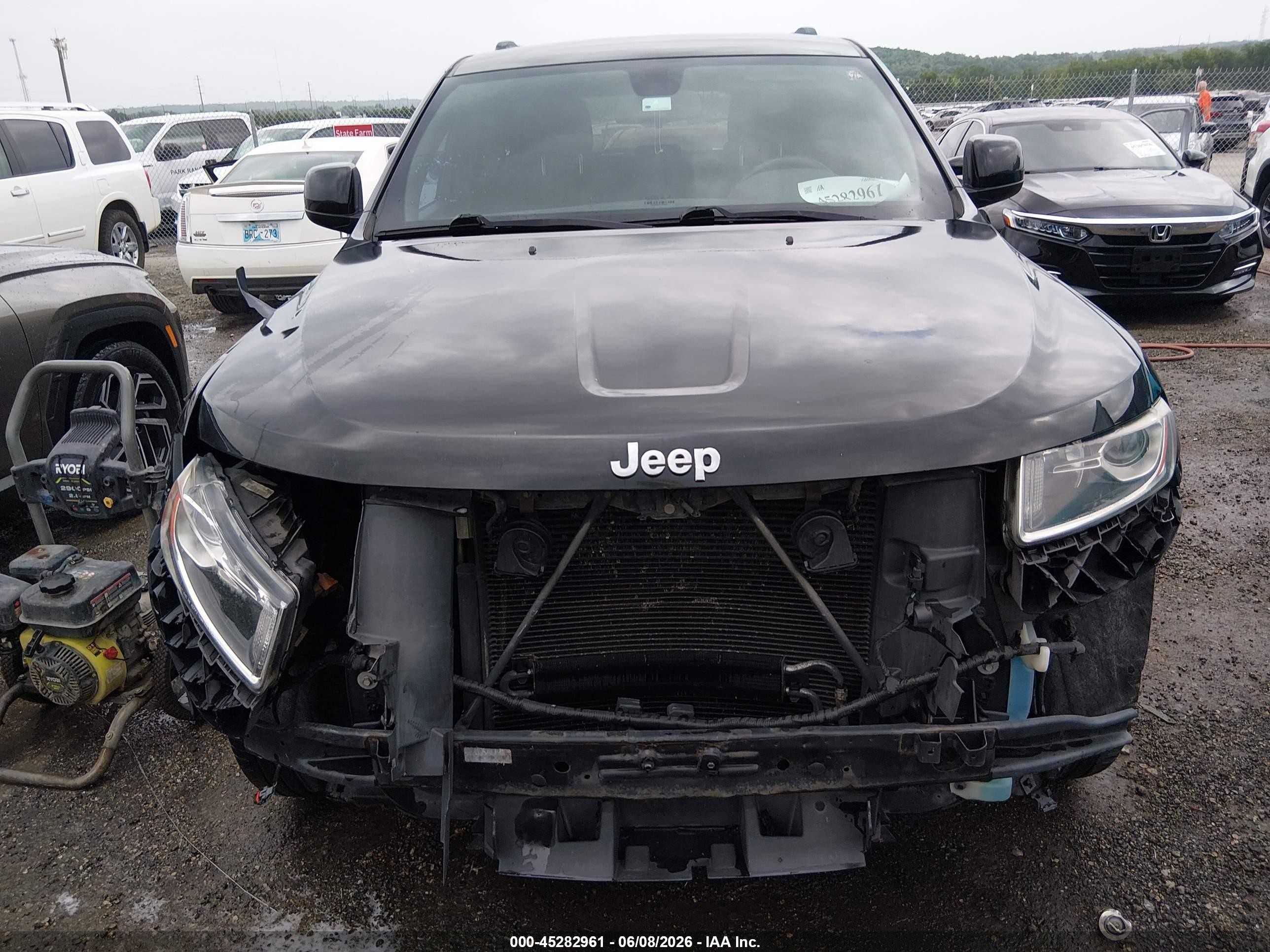 2014 Jeep Grand Cherokee Laredo Black vin: 1C4RJFAG6EC384049