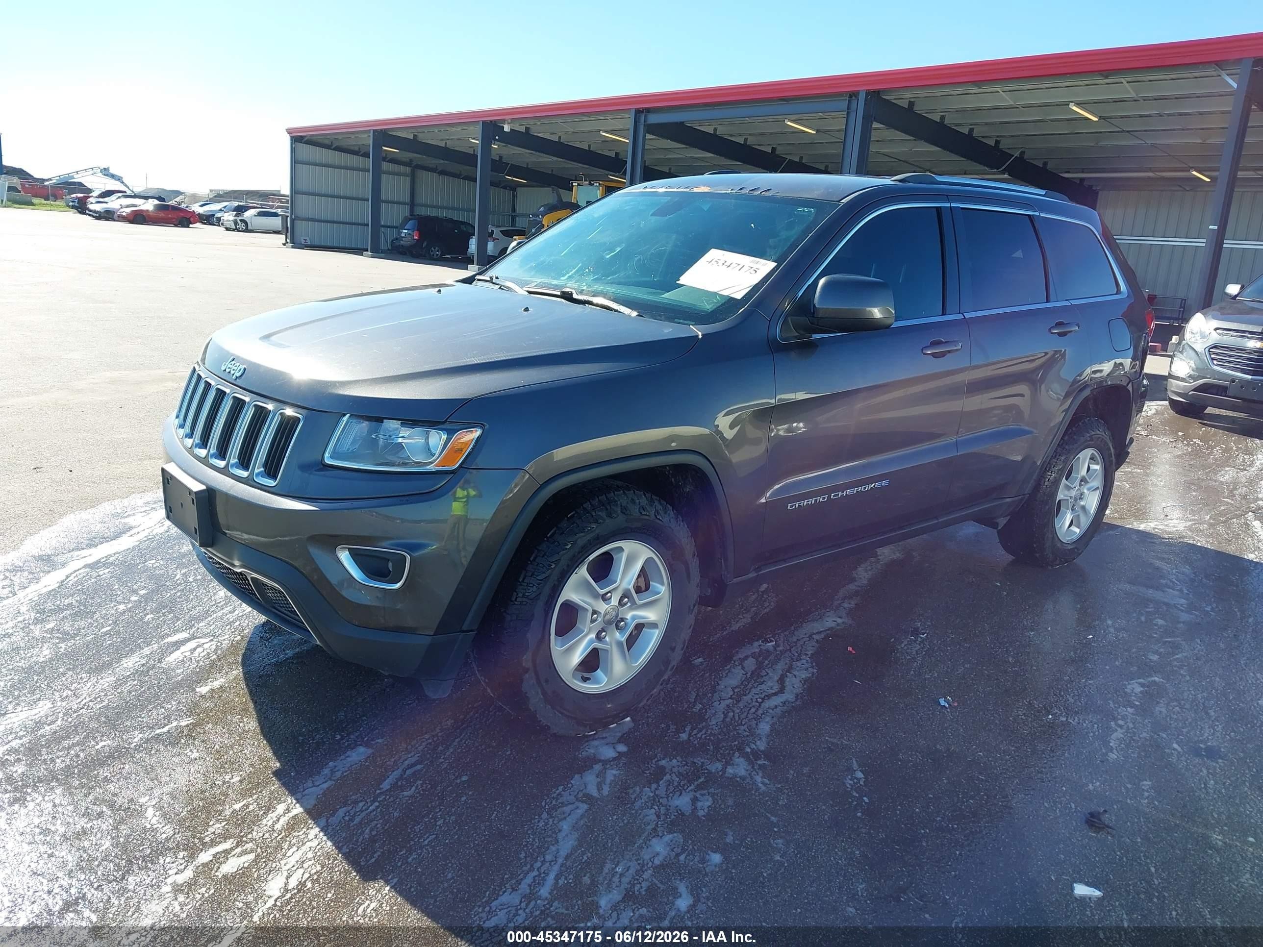 2014 Jeep Grand Cherokee Laredo Gray vin: 1C4RJFAG6EC430639