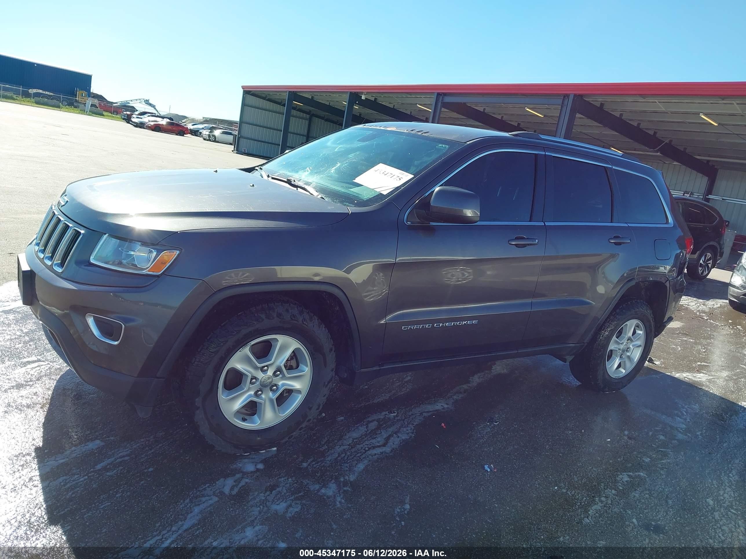 2014 Jeep Grand Cherokee Laredo Gray vin: 1C4RJFAG6EC430639