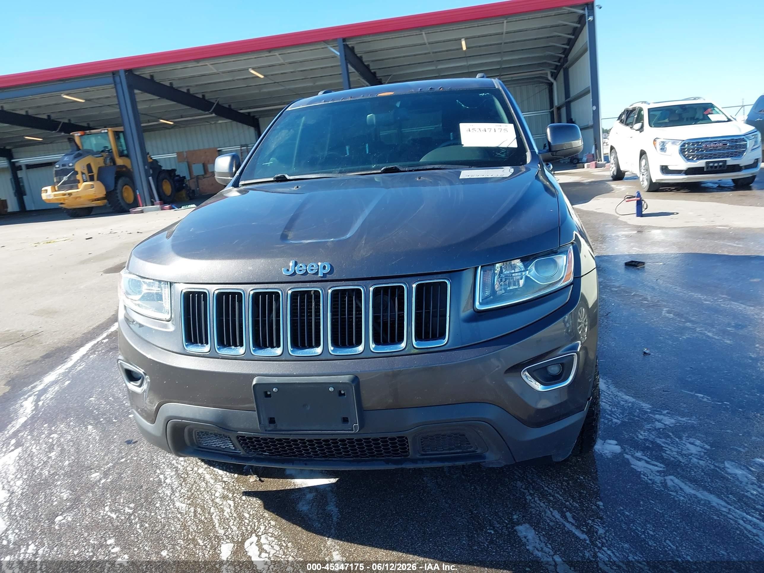 2014 Jeep Grand Cherokee Laredo Gray vin: 1C4RJFAG6EC430639