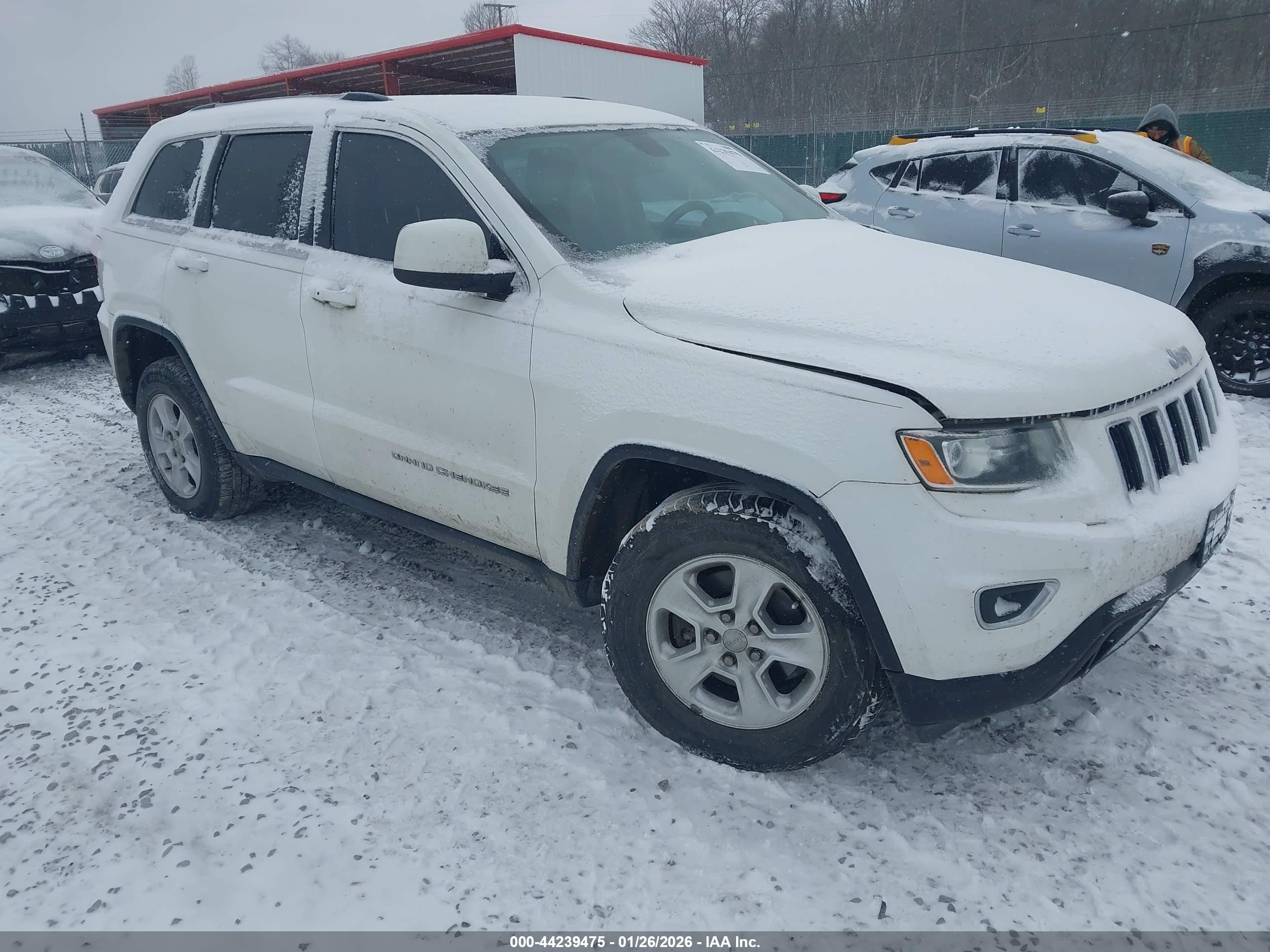 2014 Jeep Grand Cherokee Laredo White vin: 1C4RJFAG6EC469845