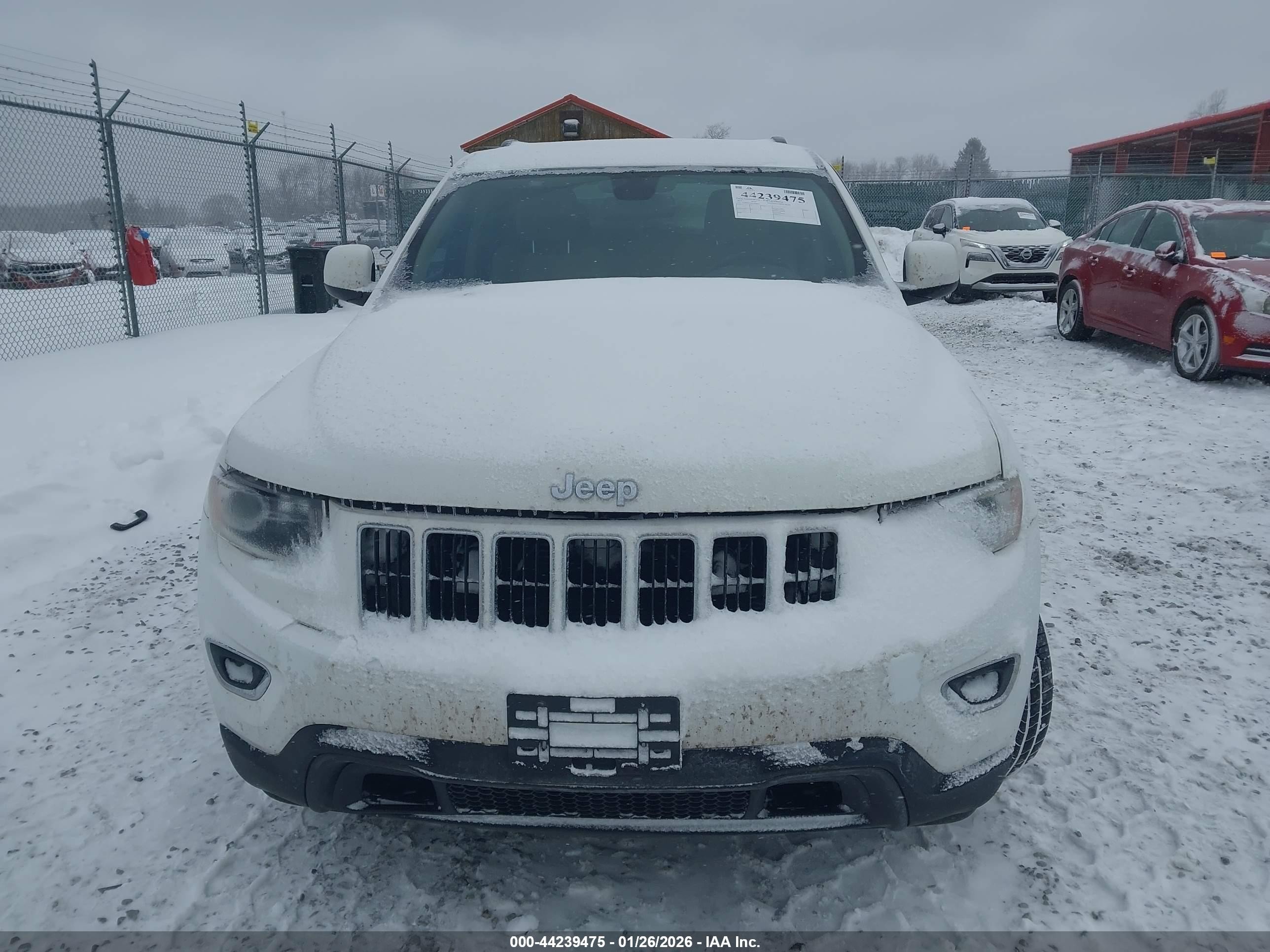 2014 Jeep Grand Cherokee Laredo White vin: 1C4RJFAG6EC469845