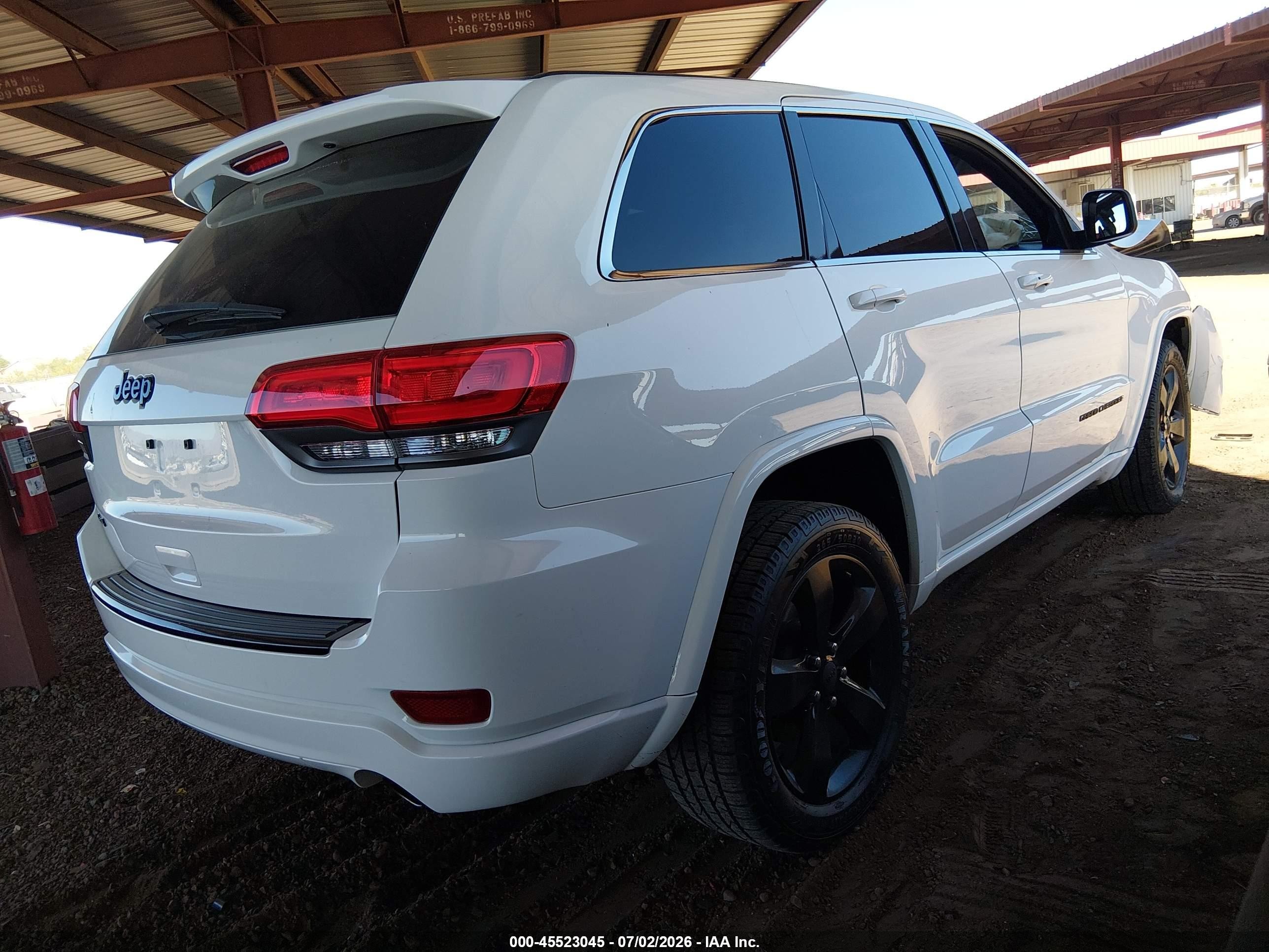 2014 Jeep Grand Cherokee Altitude White vin: 1C4RJFAG6EC487732