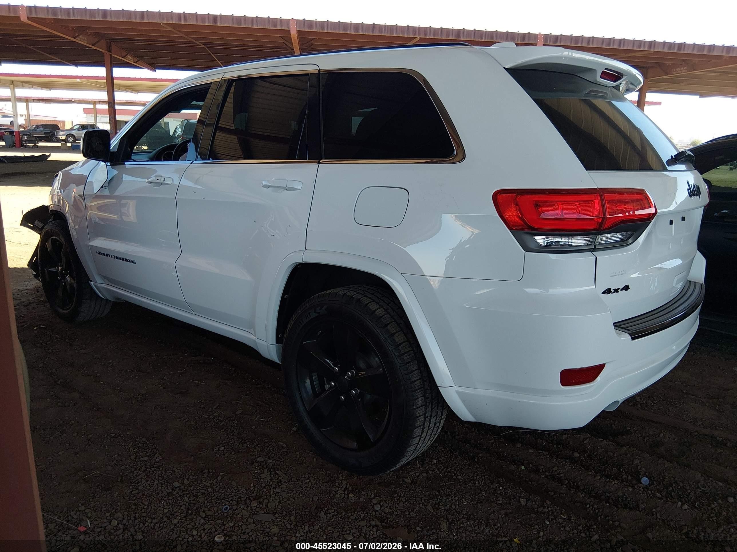 2014 Jeep Grand Cherokee Altitude White vin: 1C4RJFAG6EC487732