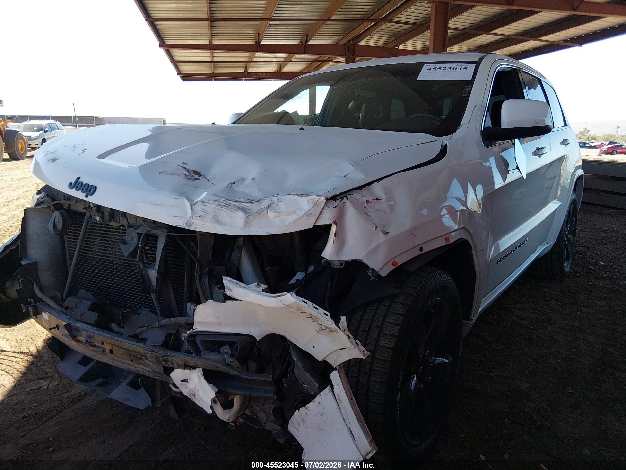 2014 Jeep Grand Cherokee Altitude White vin: 1C4RJFAG6EC487732