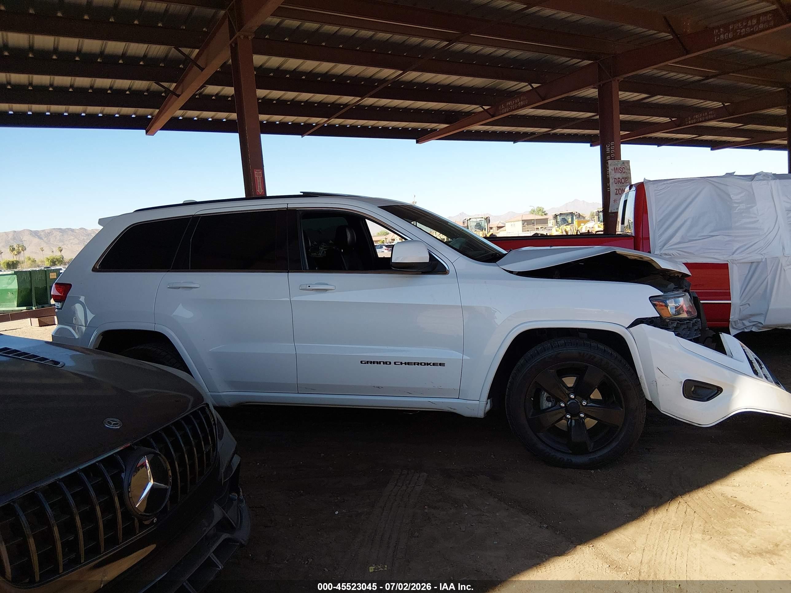 2014 Jeep Grand Cherokee Altitude White vin: 1C4RJFAG6EC487732