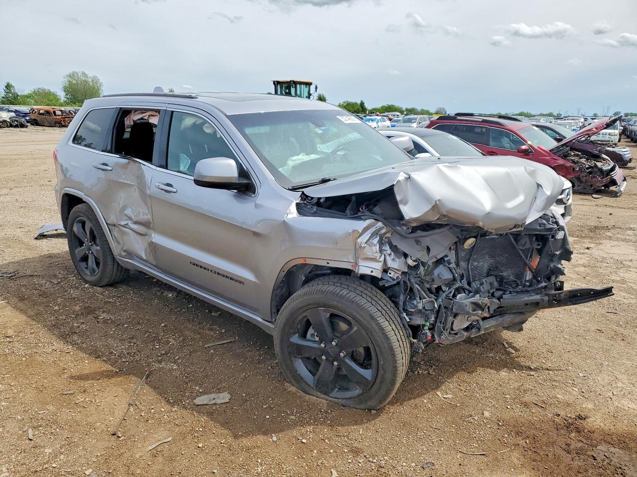 2014 Jeep Grand Cherokee Laredo Серебряный vin: 1C4RJFAG6EC528117