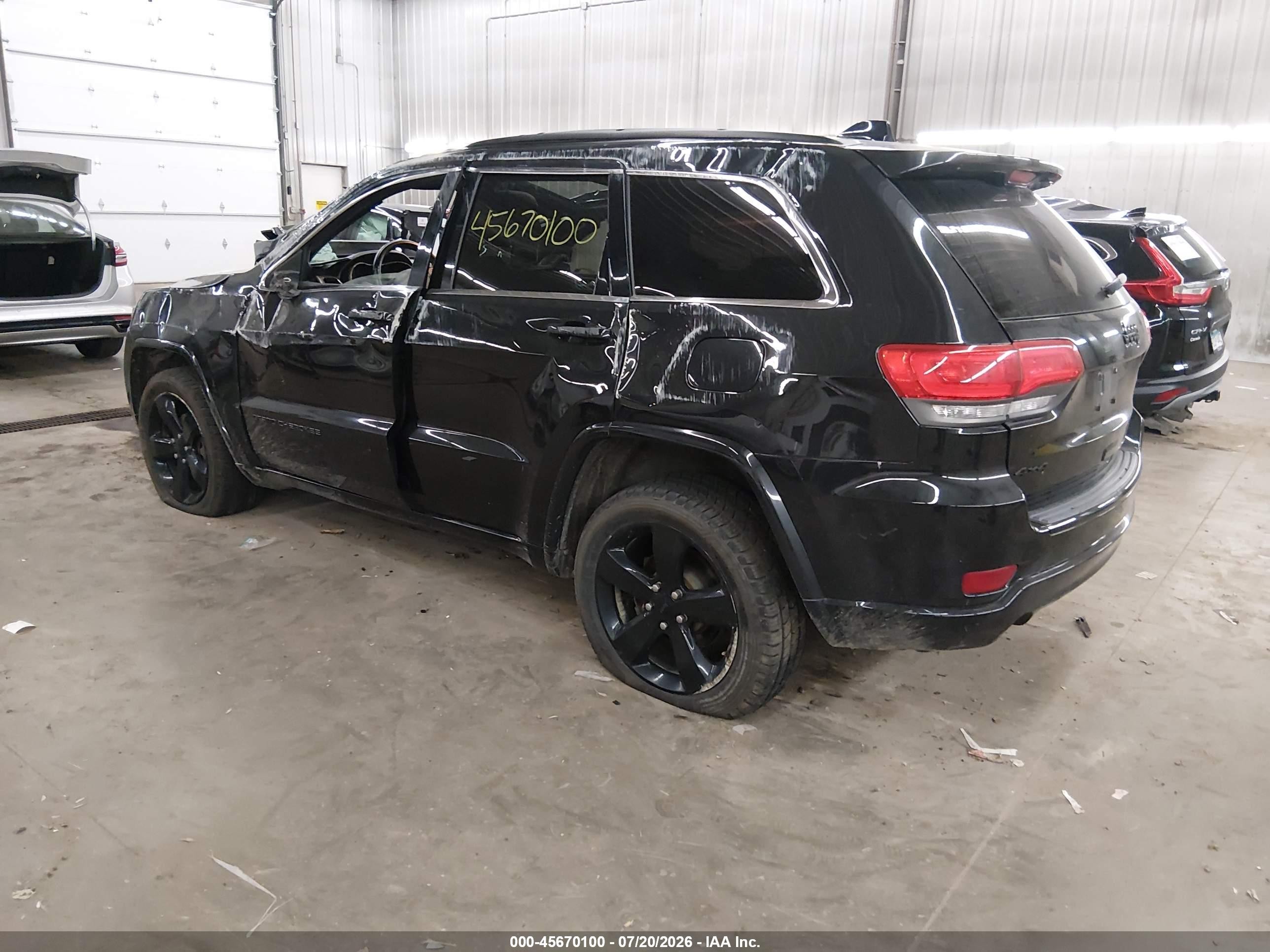 2014 Jeep Grand Cherokee Altitude Black vin: 1C4RJFAG6EC546908
