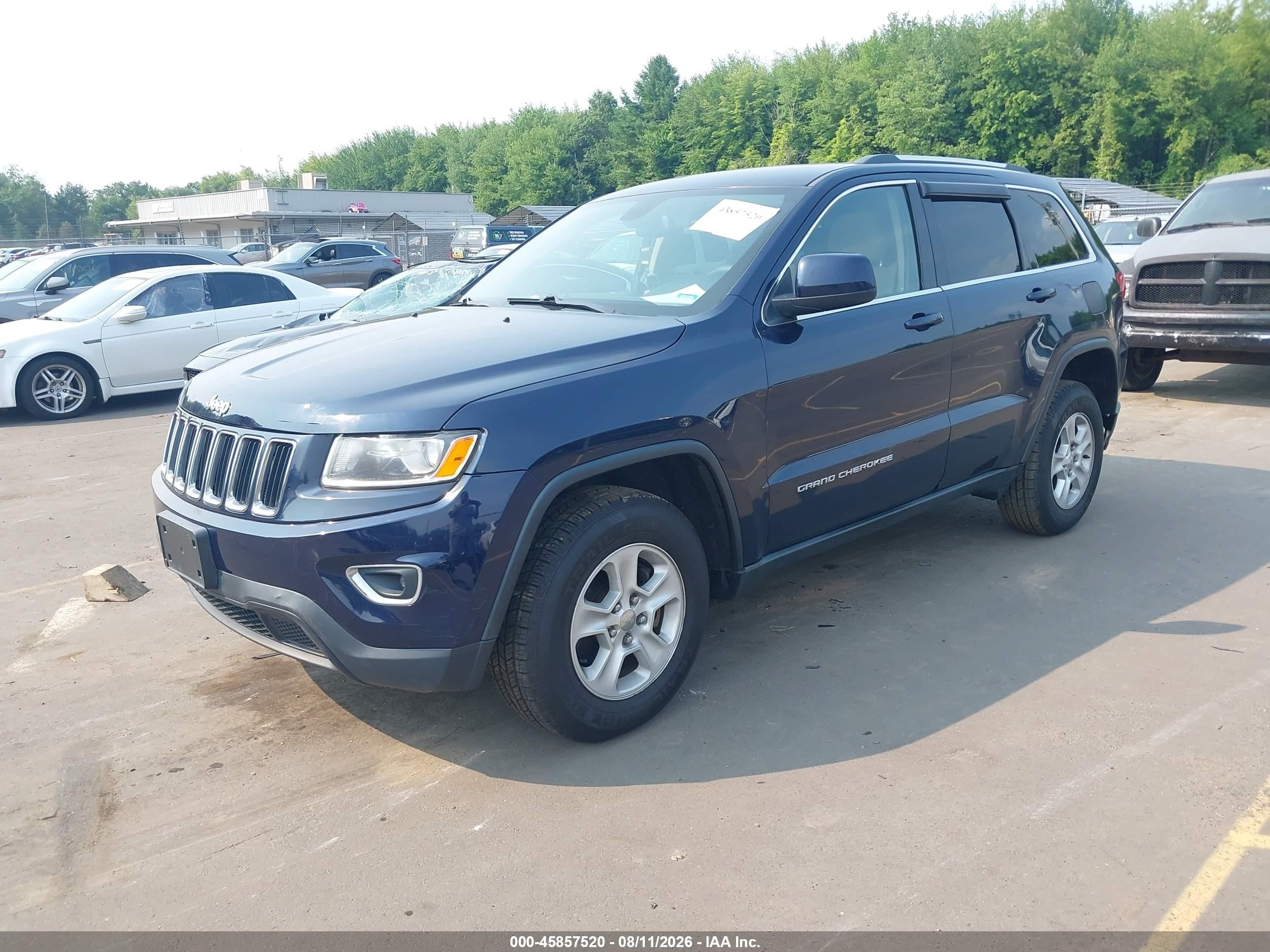 2014 Jeep Grand Cherokee Laredo Blue vin: 1C4RJFAG6EC556905
