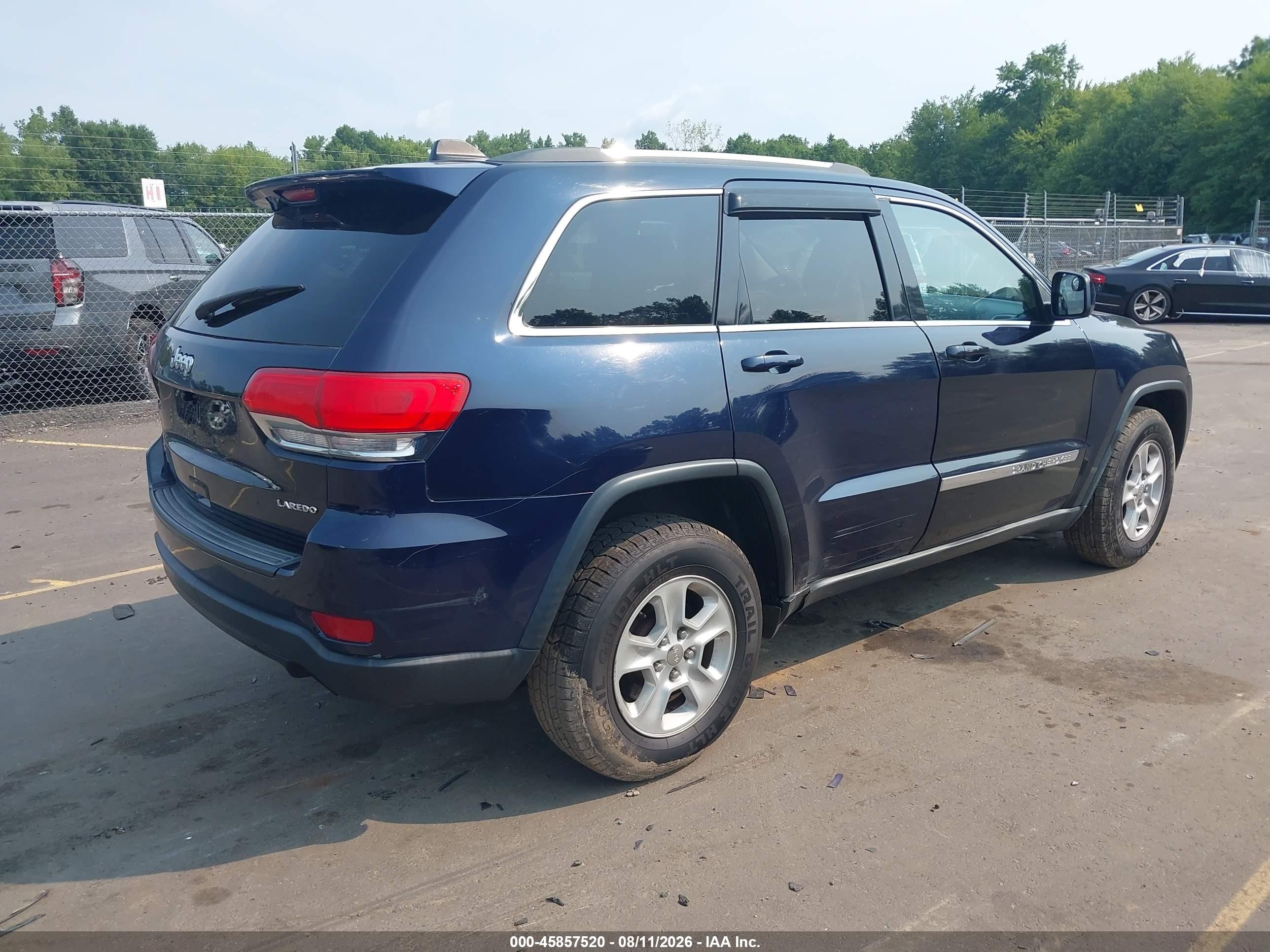 2014 Jeep Grand Cherokee Laredo Blue vin: 1C4RJFAG6EC556905