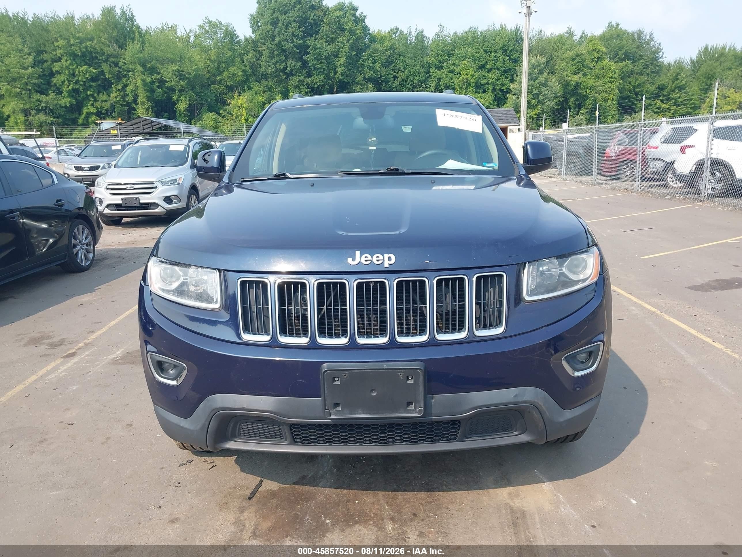2014 Jeep Grand Cherokee Laredo Blue vin: 1C4RJFAG6EC556905