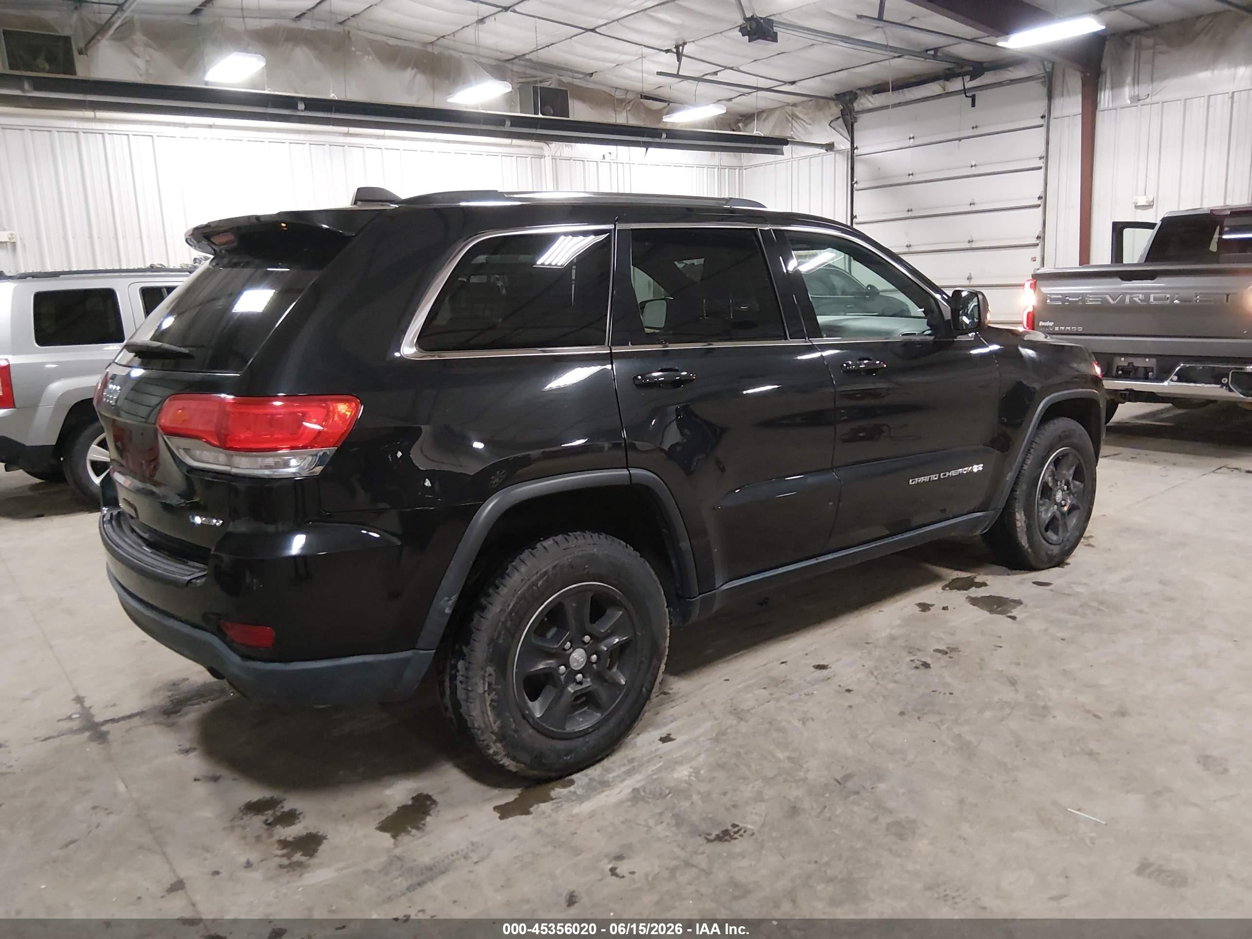 2015 Jeep Grand Cherokee Laredo Black vin: 1C4RJFAG6FC140399