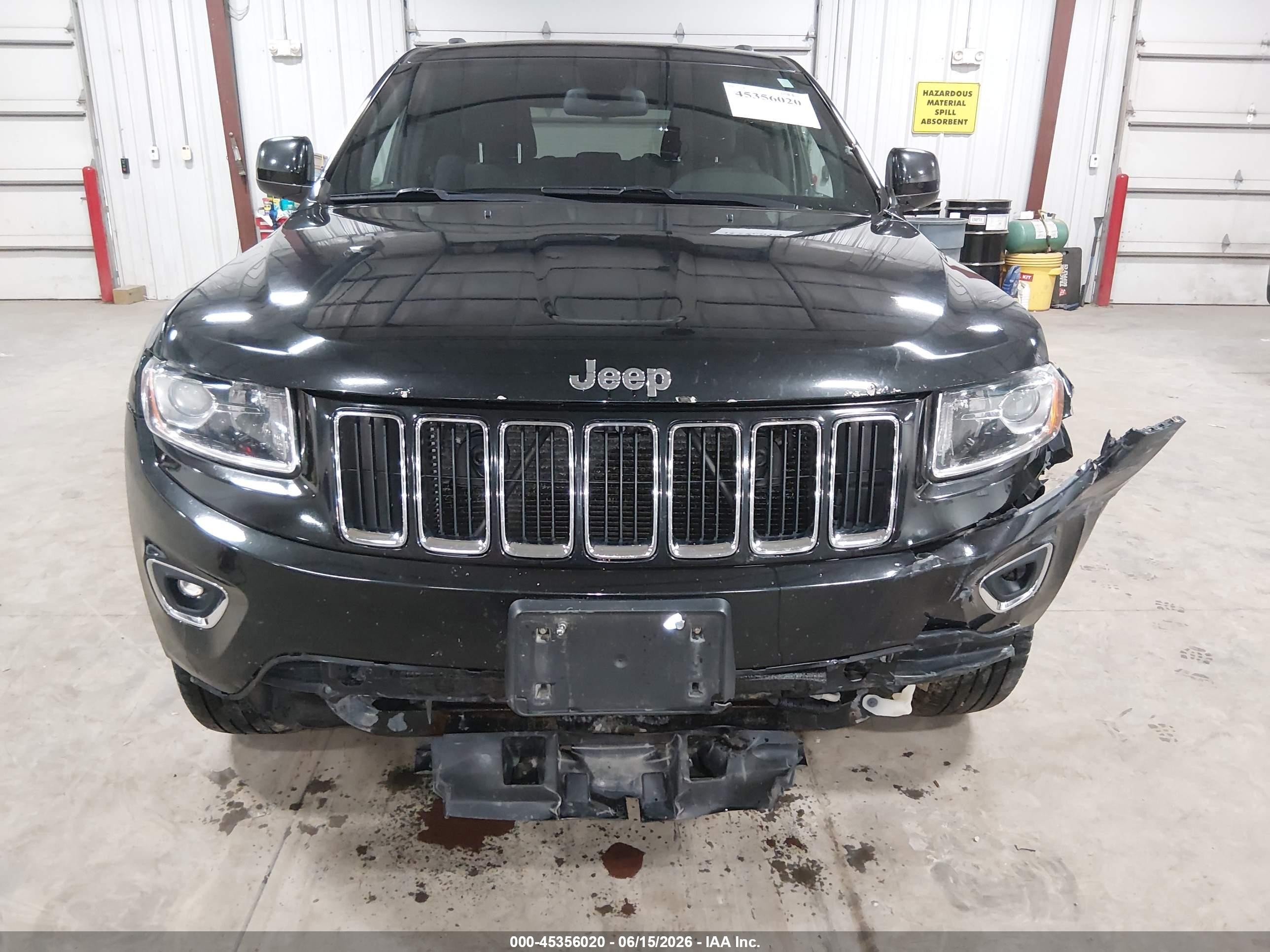 2015 Jeep Grand Cherokee Laredo Black vin: 1C4RJFAG6FC140399