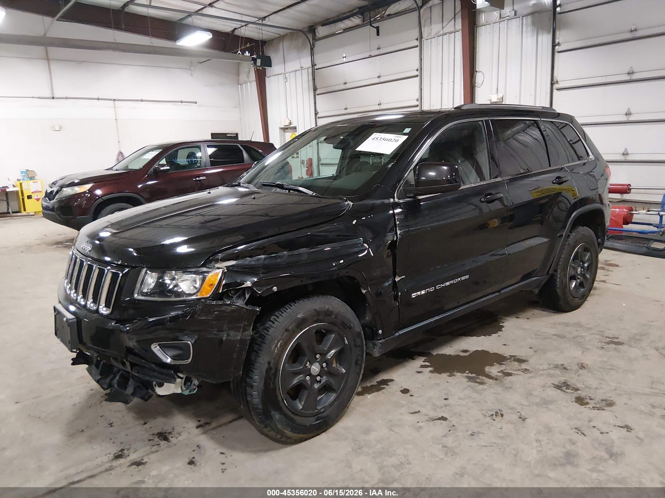 2015 Jeep Grand Cherokee Laredo Black vin: 1C4RJFAG6FC140399