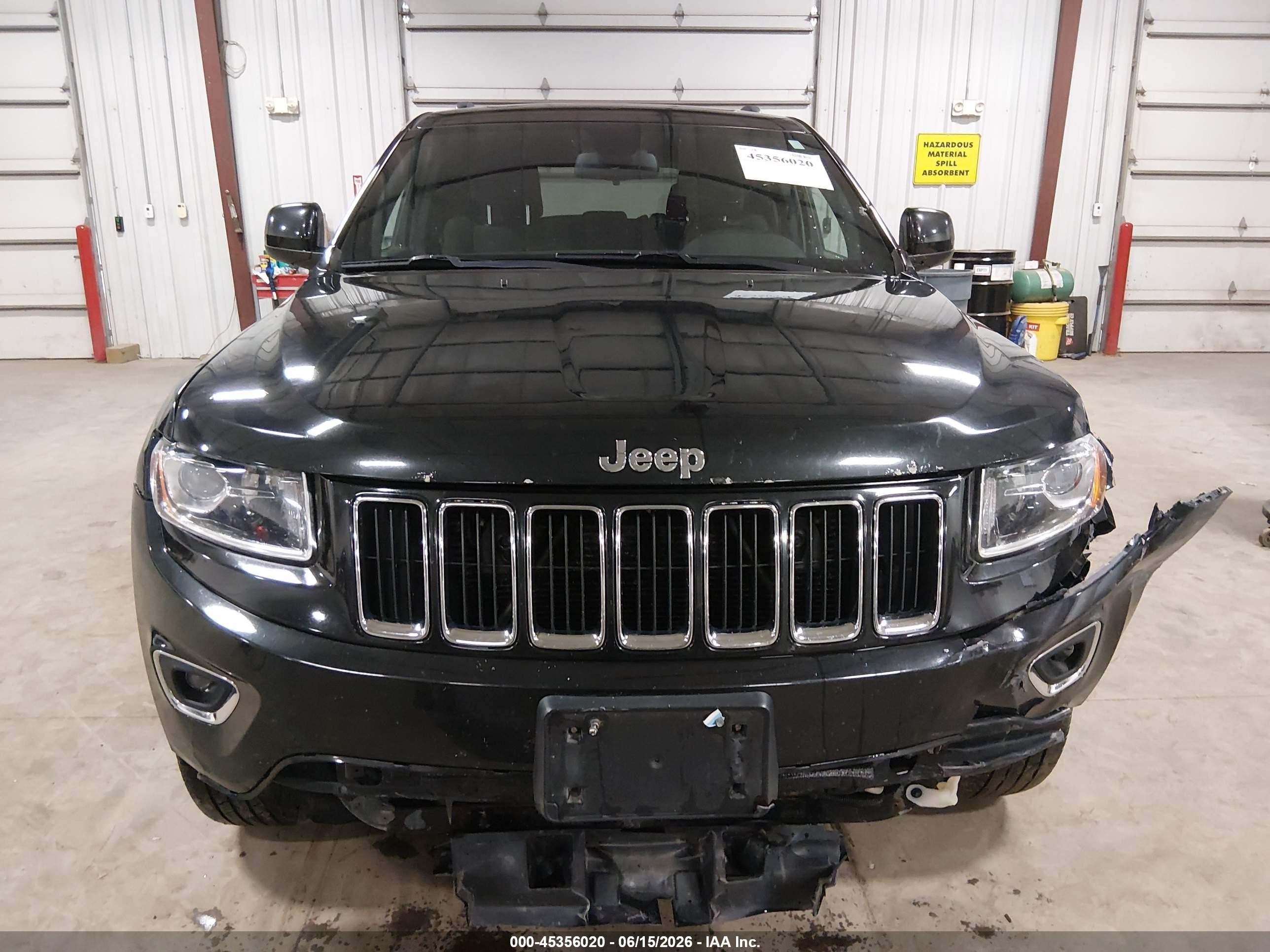2015 Jeep Grand Cherokee Laredo Black vin: 1C4RJFAG6FC140399