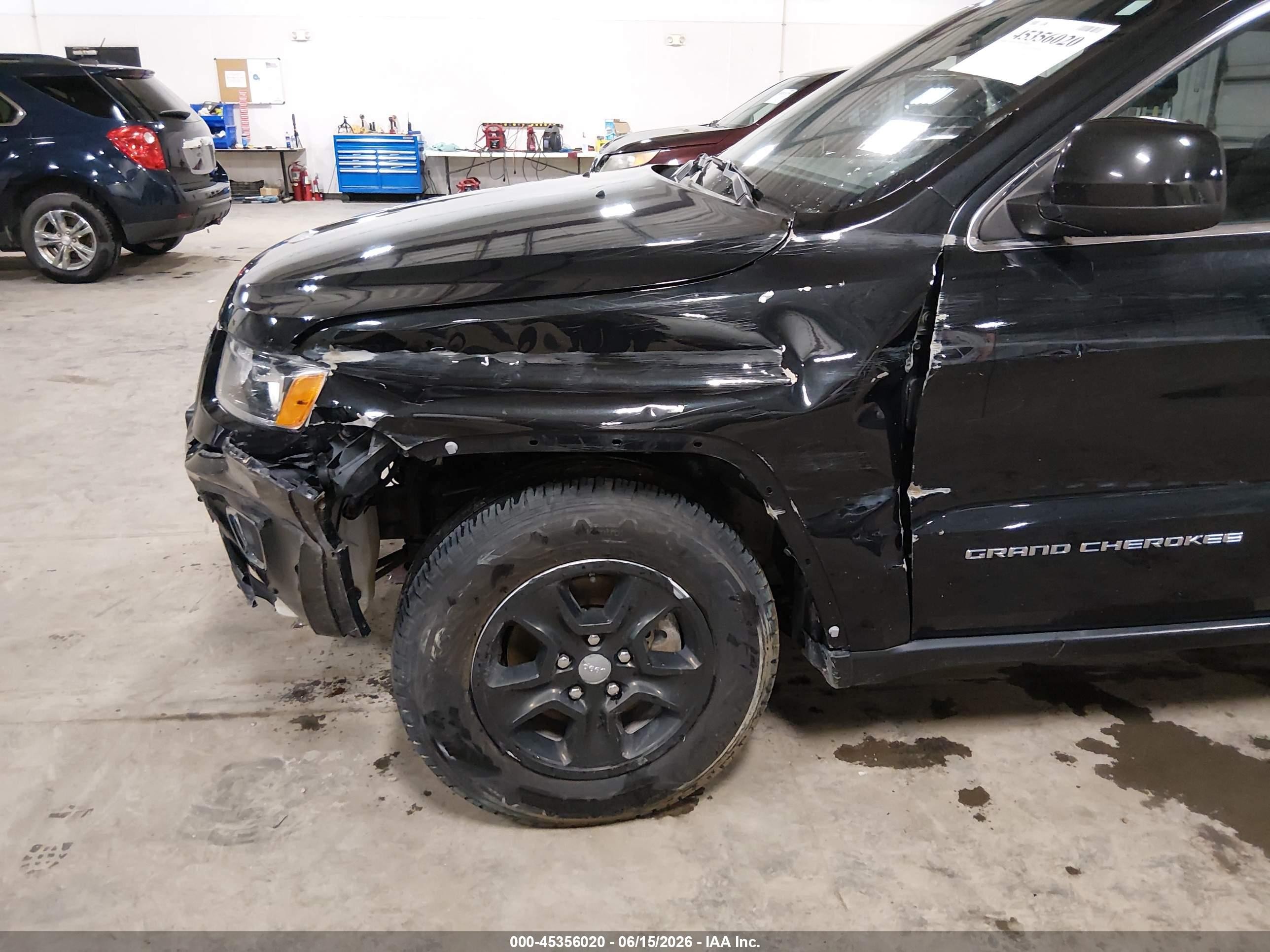 2015 Jeep Grand Cherokee Laredo Black vin: 1C4RJFAG6FC140399