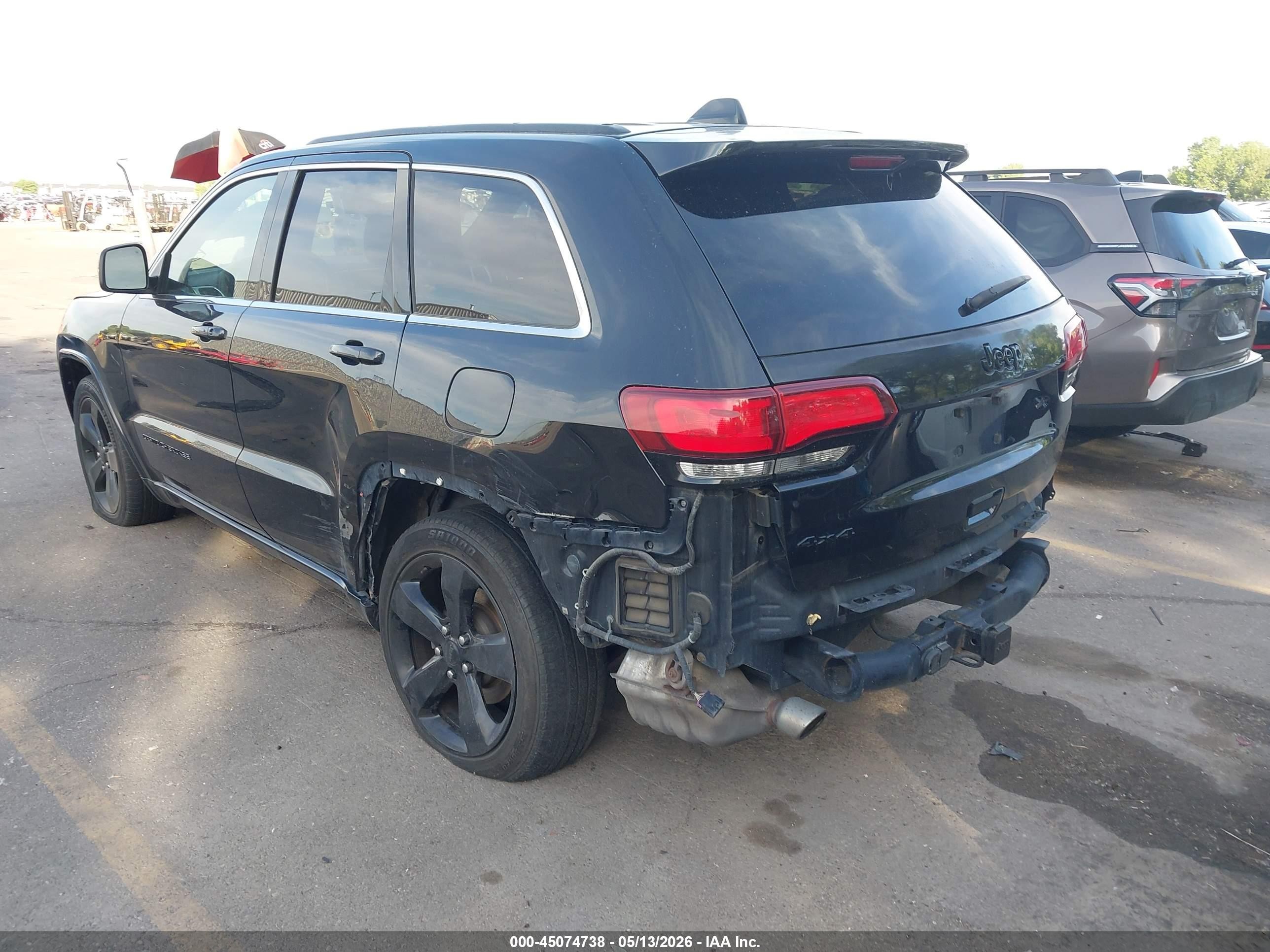 2015 Jeep Grand Cherokee Altitude Black vin: 1C4RJFAG6FC189859