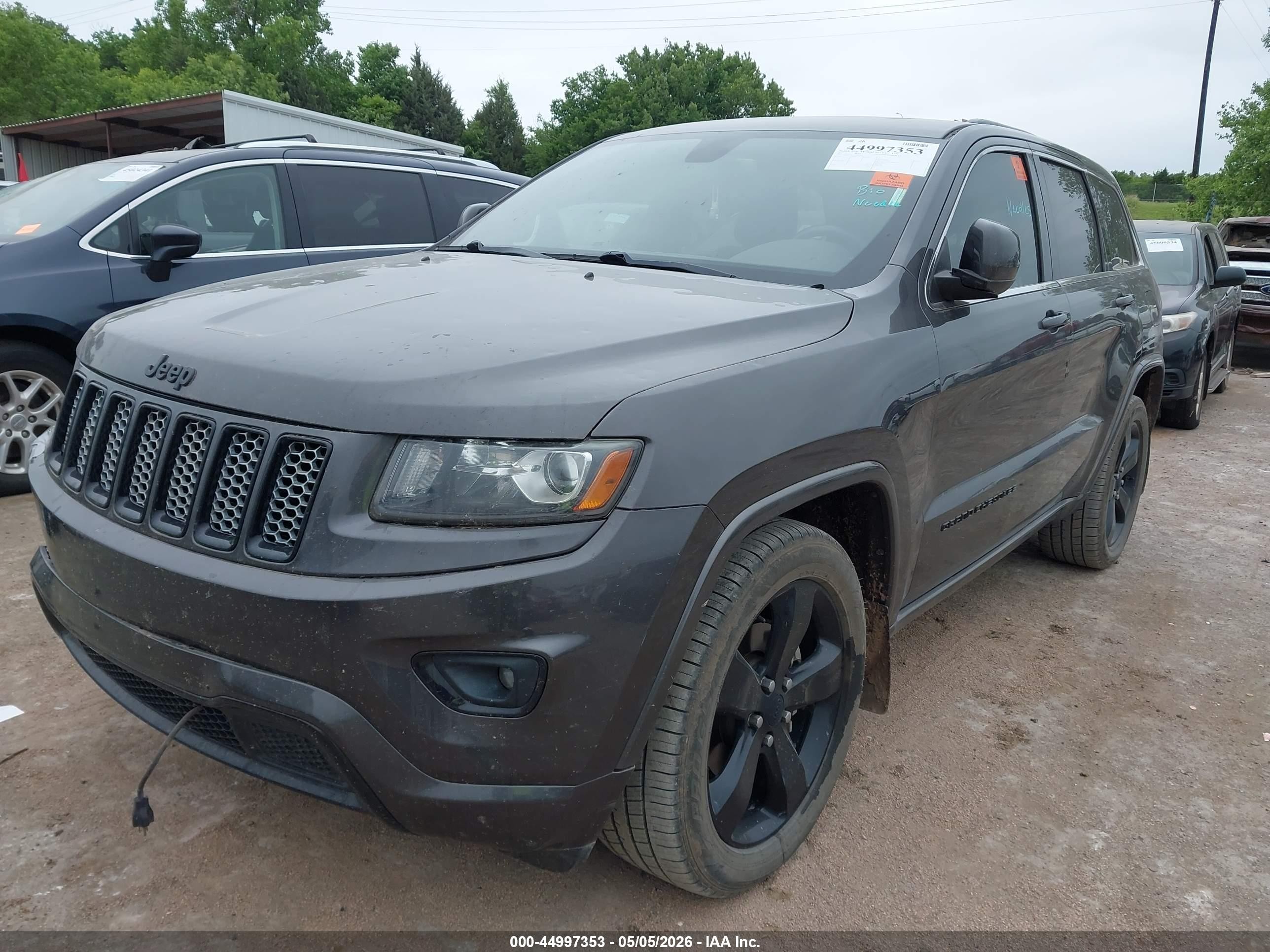 2015 Jeep Grand Cherokee Altitude Gray vin: 1C4RJFAG6FC661820