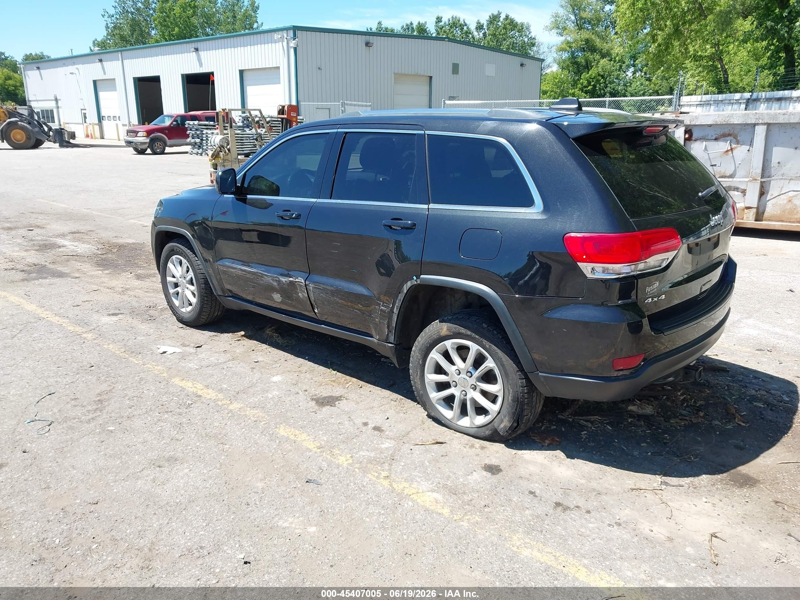 2015 Jeep Grand Cherokee Laredo Black vin: 1C4RJFAG6FC675622