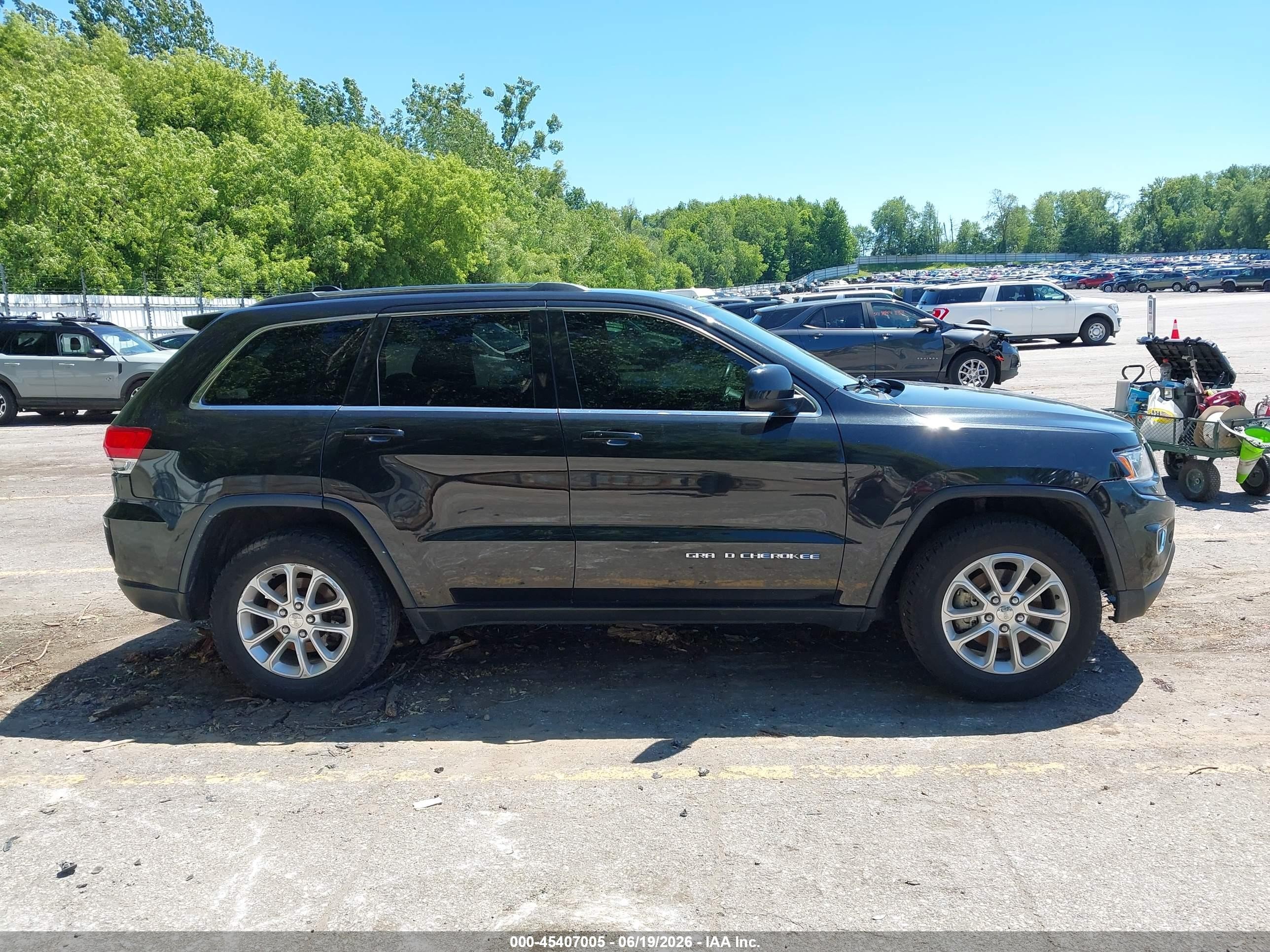 2015 Jeep Grand Cherokee Laredo Black vin: 1C4RJFAG6FC675622