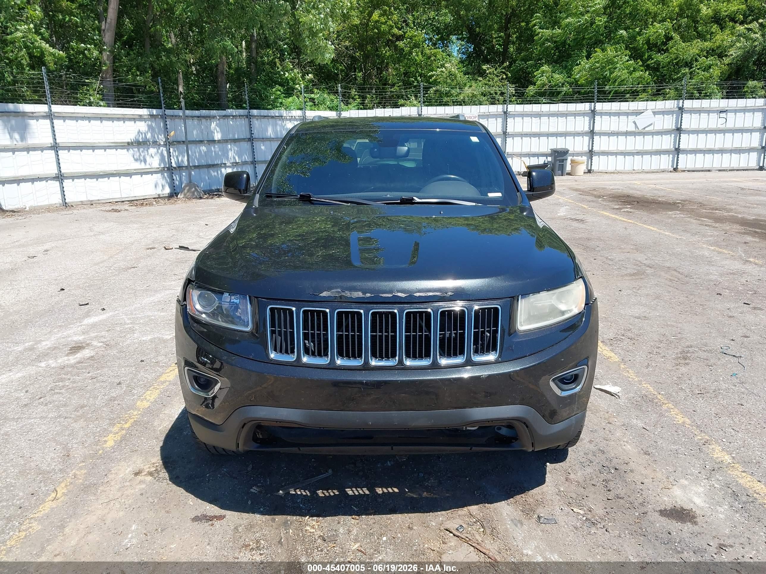 2015 Jeep Grand Cherokee Laredo Black vin: 1C4RJFAG6FC675622