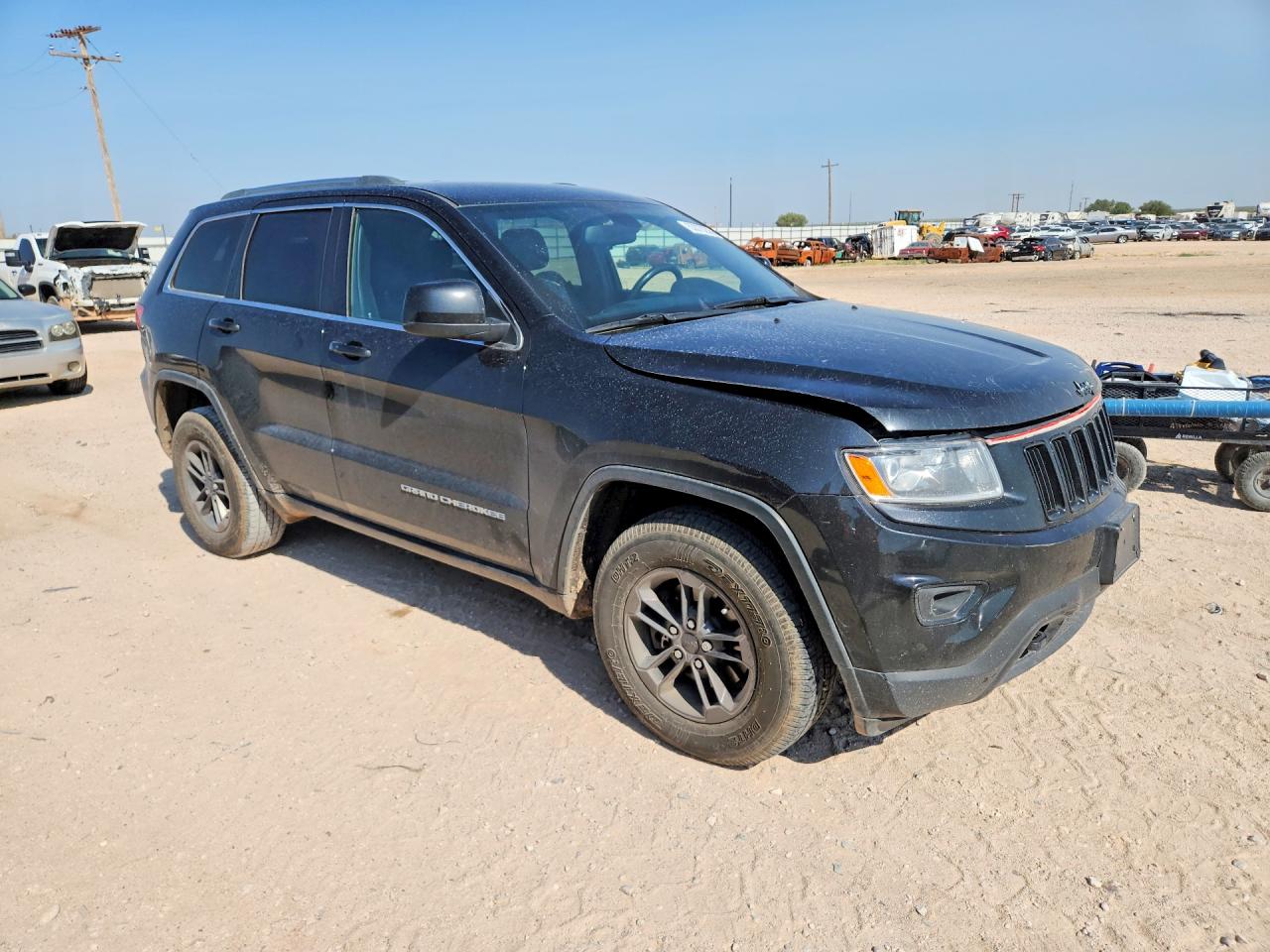 2015 Jeep Grand Cherokee Laredo Black vin: 1C4RJFAG6FC737956