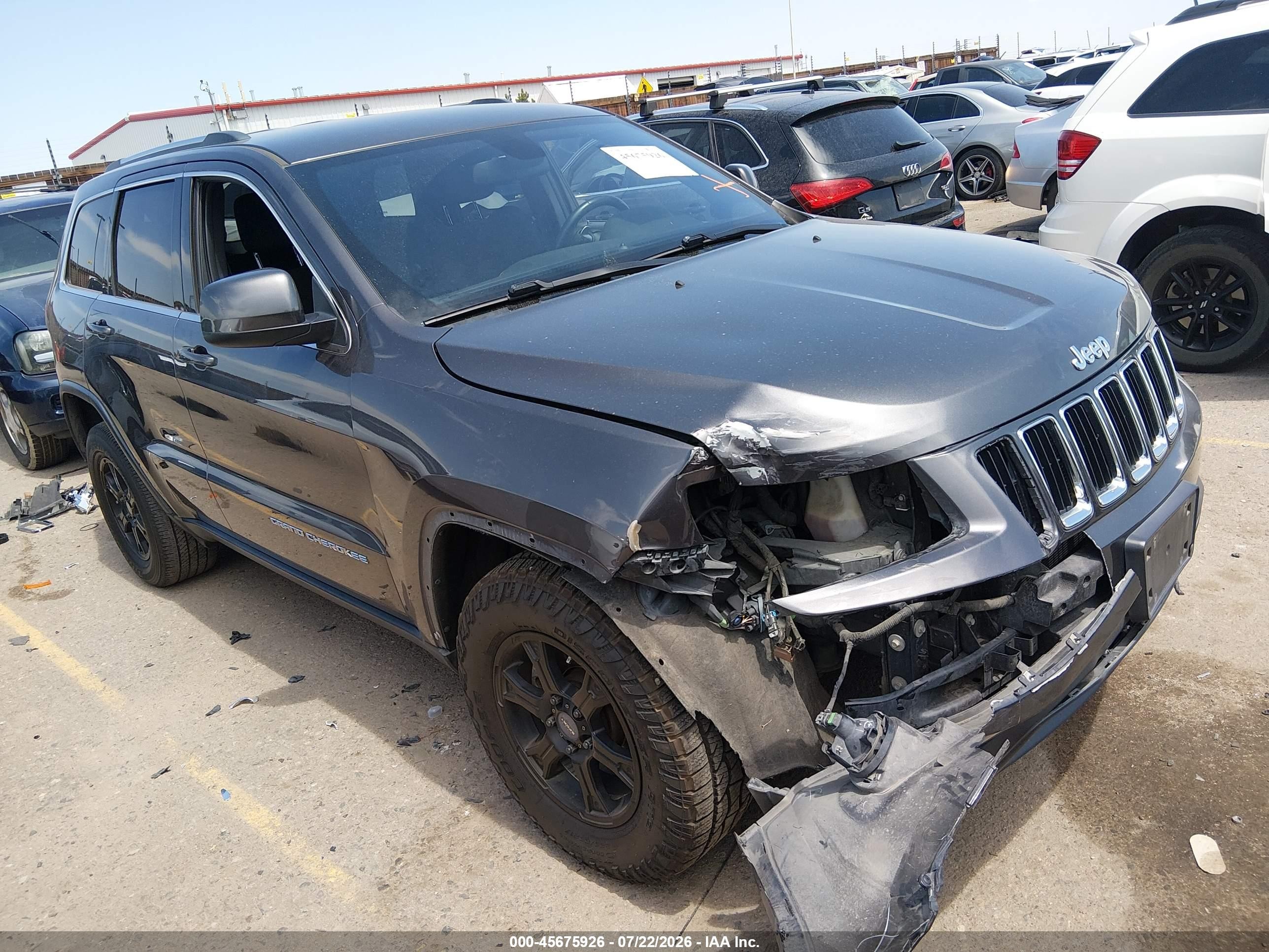 2015 Jeep Grand Cherokee Laredo Silver vin: 1C4RJFAG6FC874847