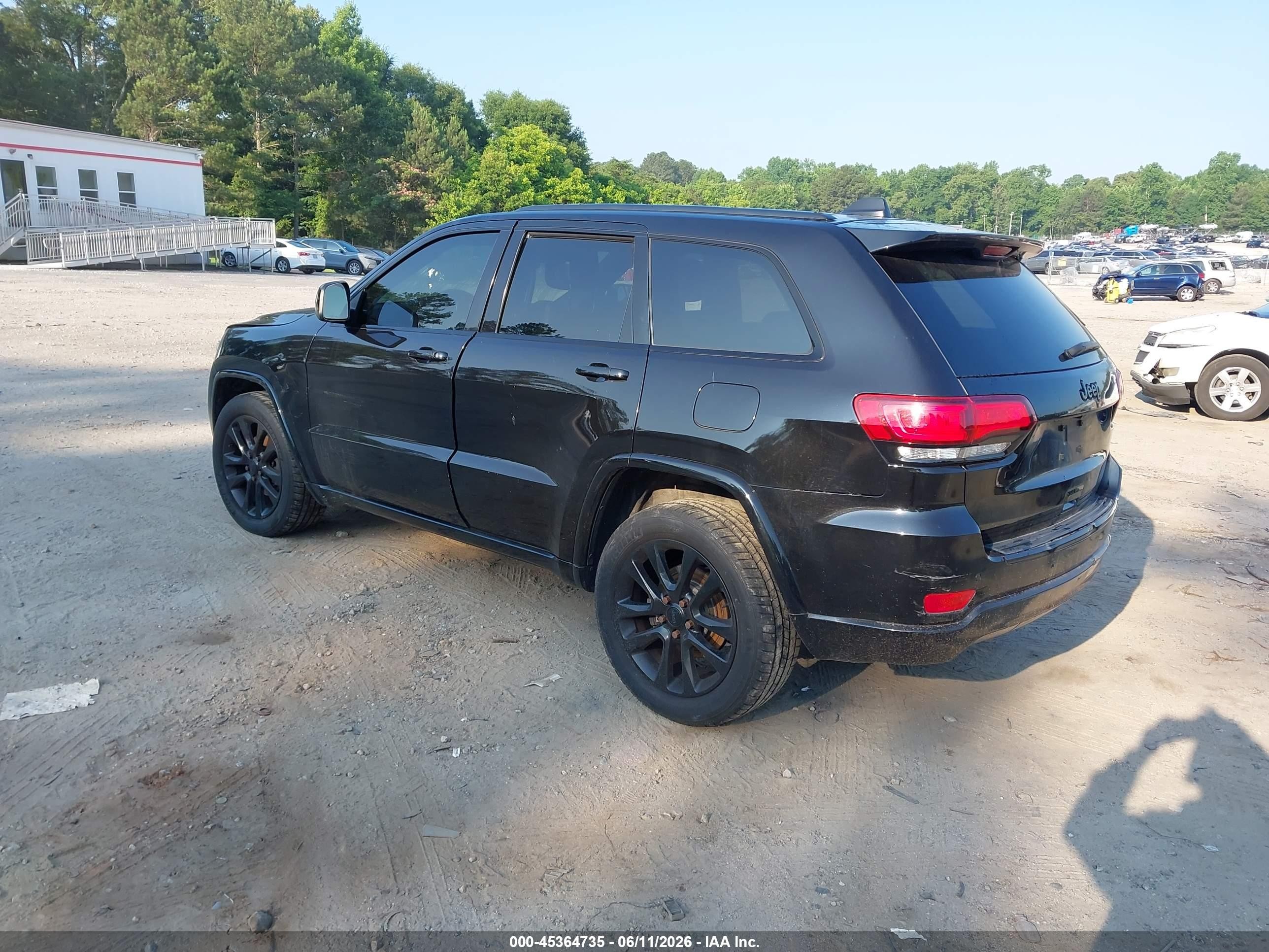 2017 Jeep Grand Cherokee Altitude 4x4 Black vin: 1C4RJFAG6HC815302