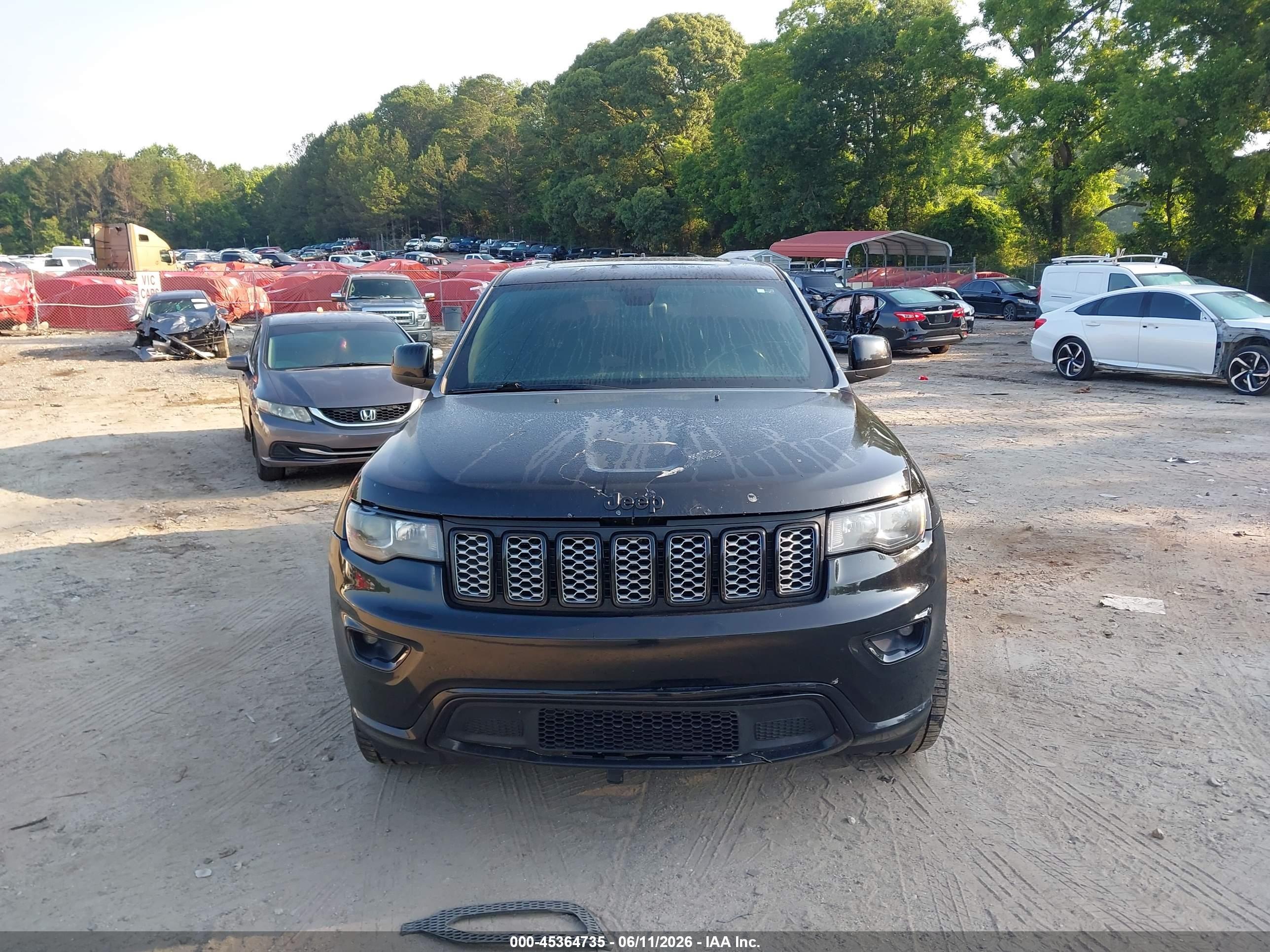 2017 Jeep Grand Cherokee Altitude 4x4 Black vin: 1C4RJFAG6HC815302