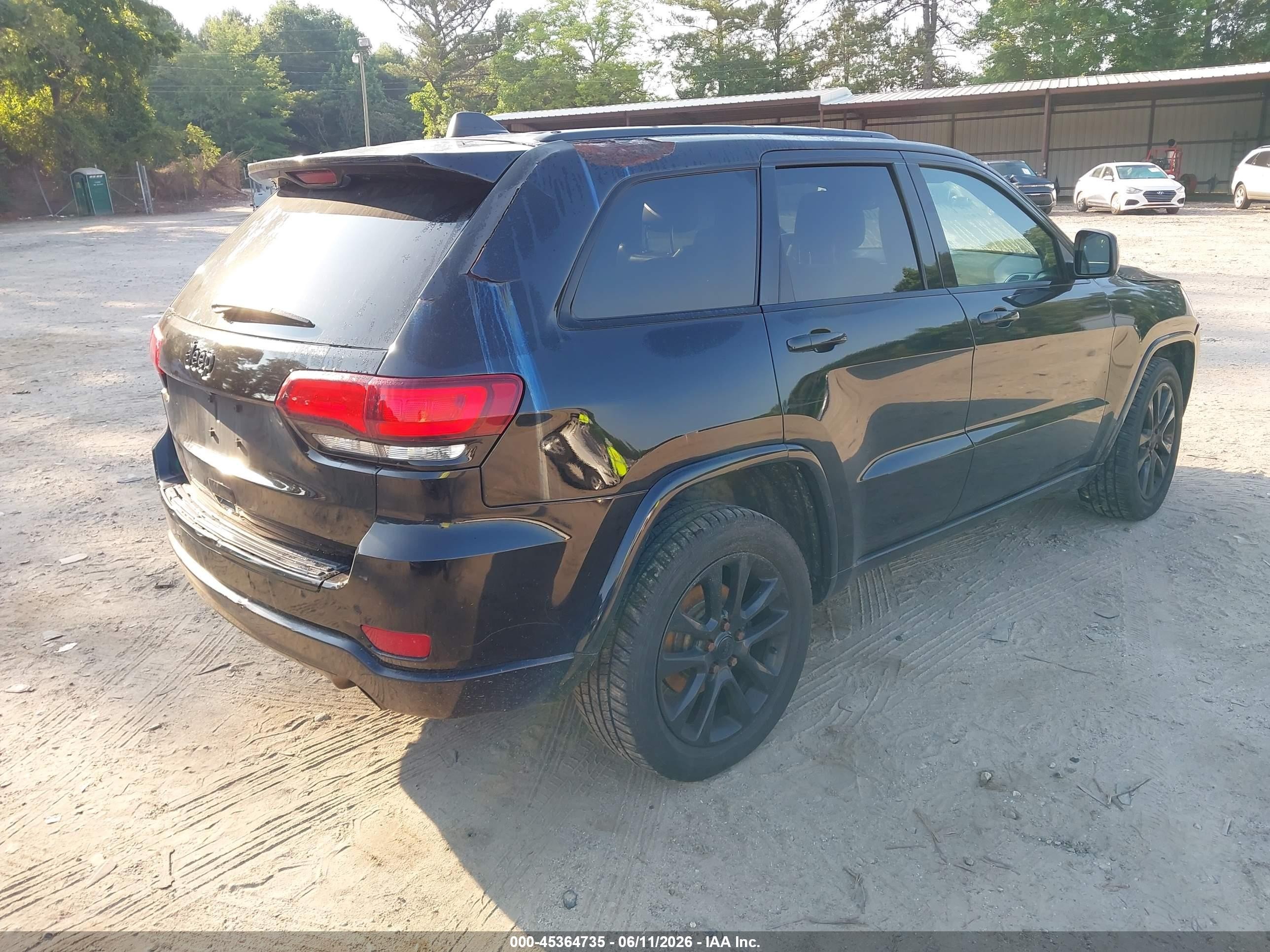 2017 Jeep Grand Cherokee Altitude 4x4 Black vin: 1C4RJFAG6HC815302