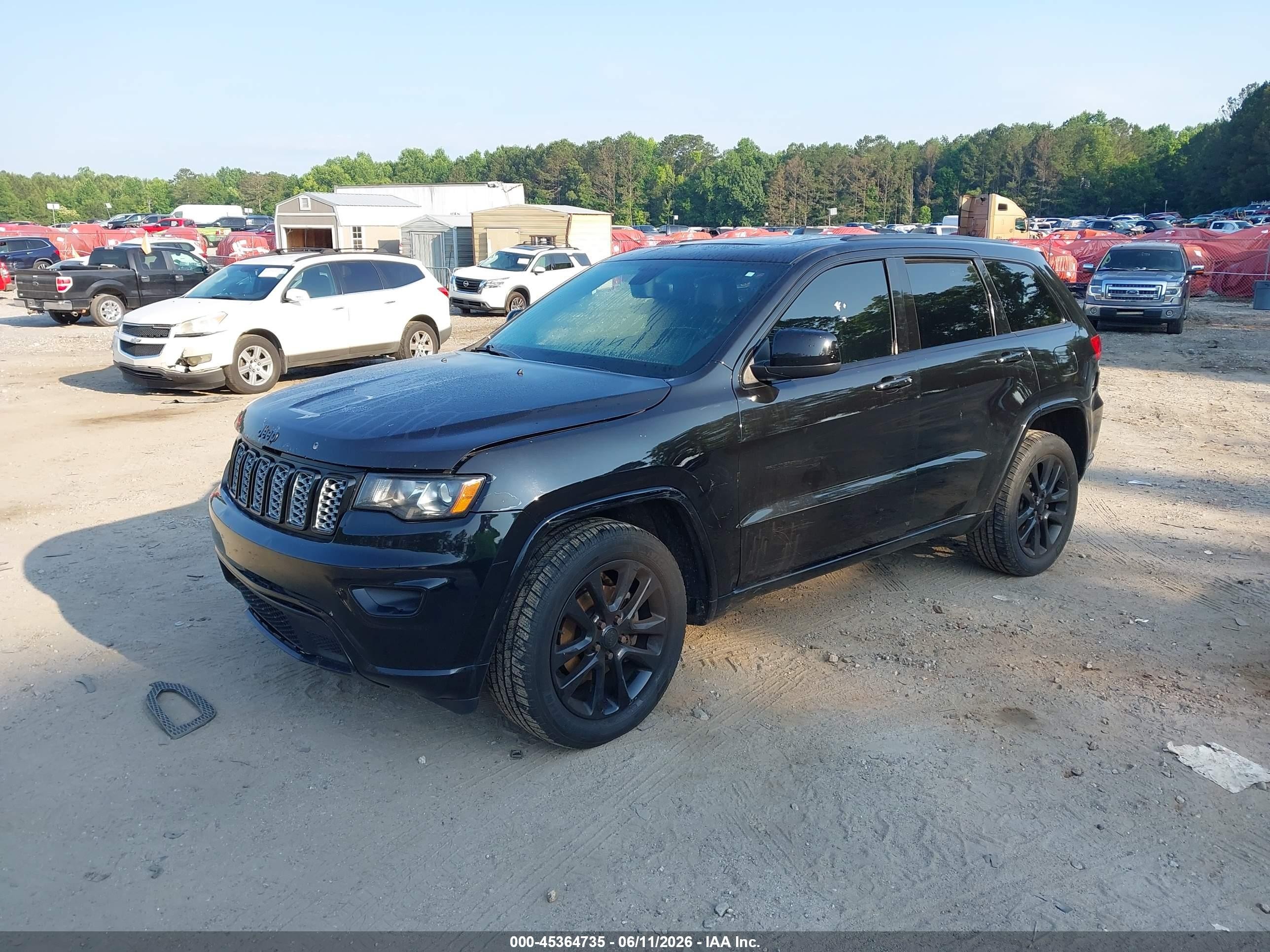 2017 Jeep Grand Cherokee Altitude 4x4 Black vin: 1C4RJFAG6HC815302