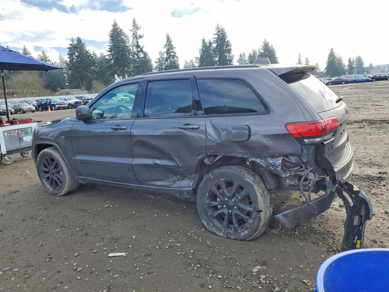 2019 Jeep Grand Cherokee Laredo Угольный vin: 1C4RJFAG6KC850638
