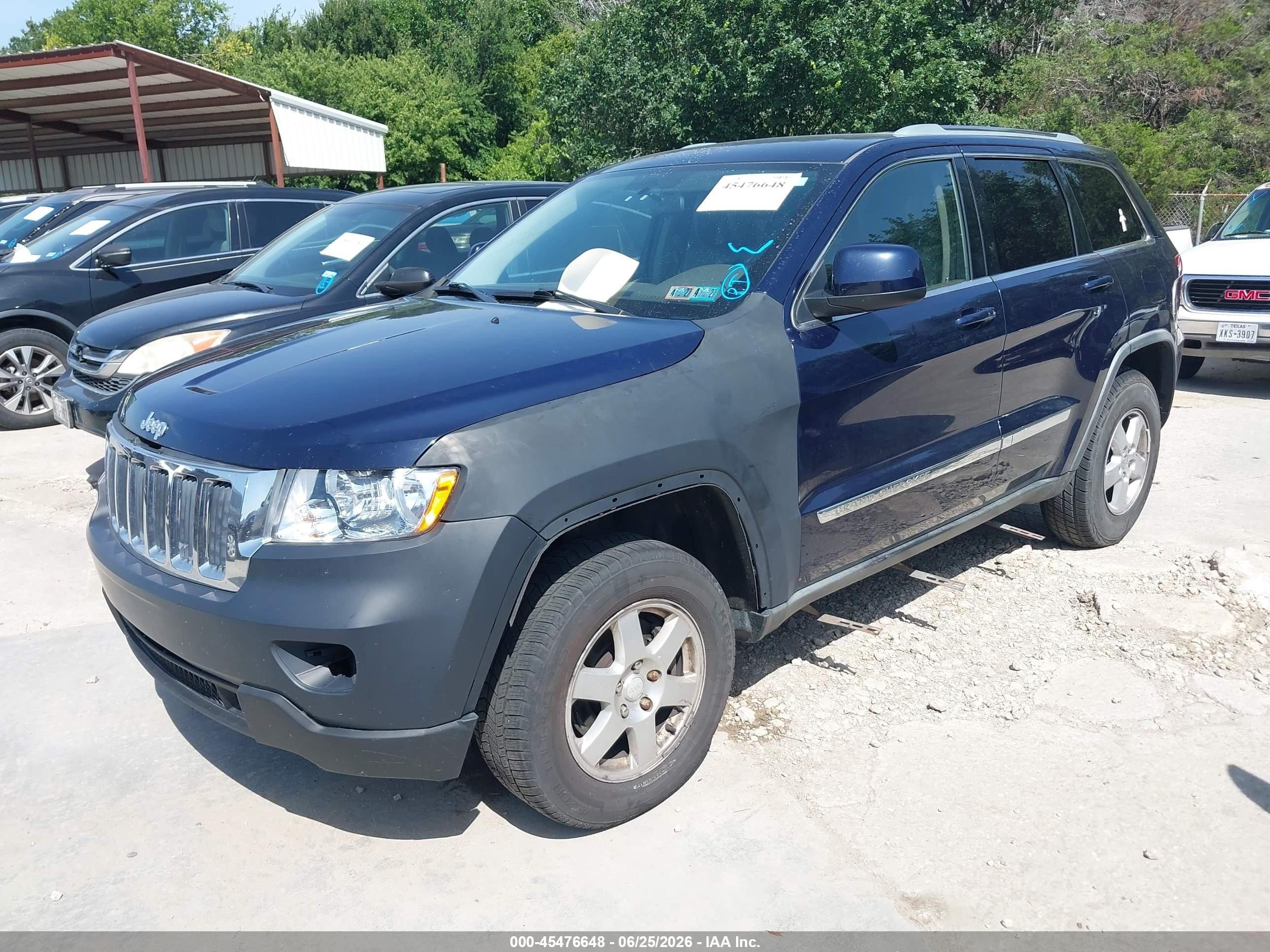 2012 Jeep Grand Cherokee Laredo Blue vin: 1C4RJFAG7CC160320