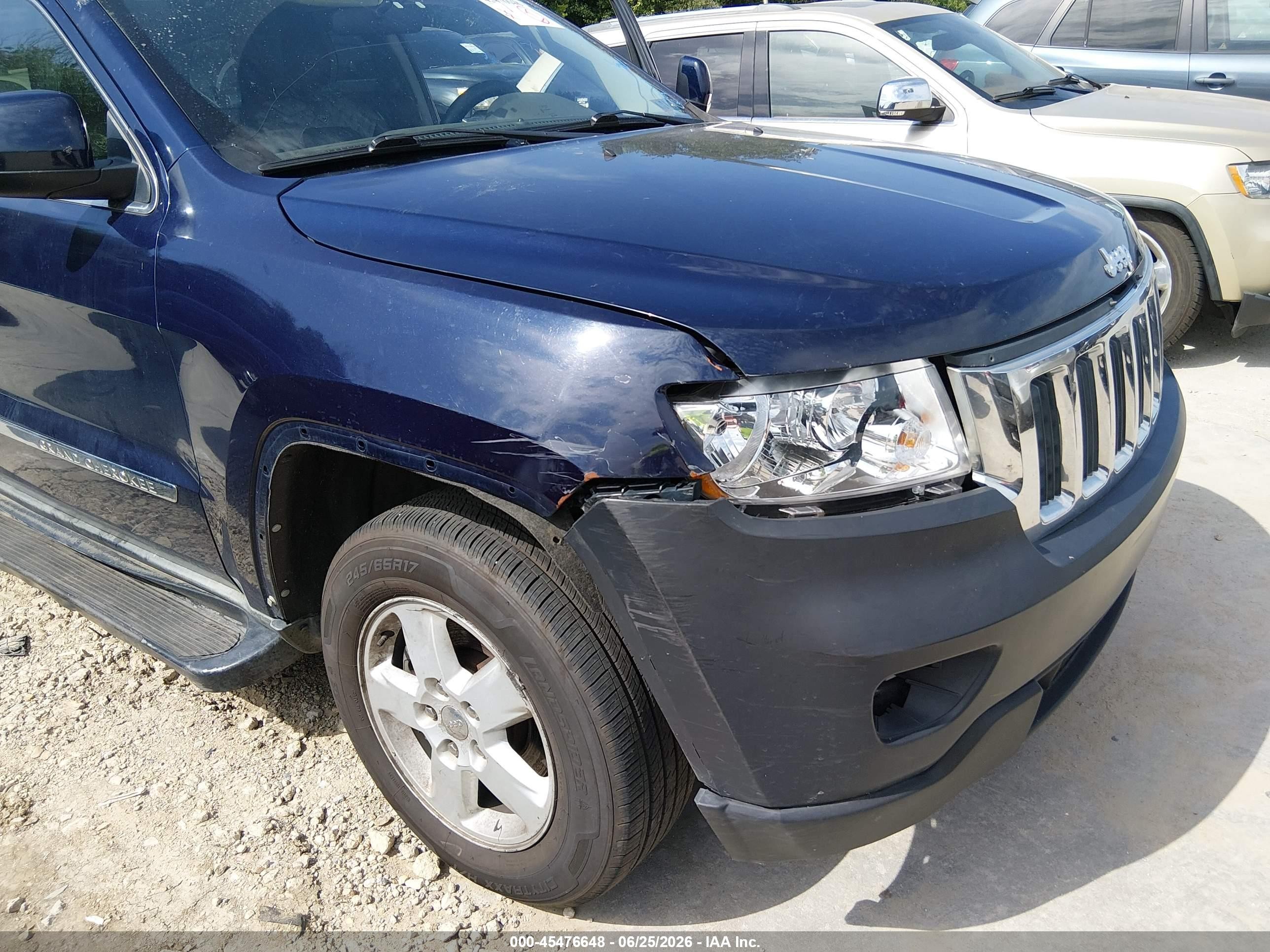 2012 Jeep Grand Cherokee Laredo Blue vin: 1C4RJFAG7CC160320