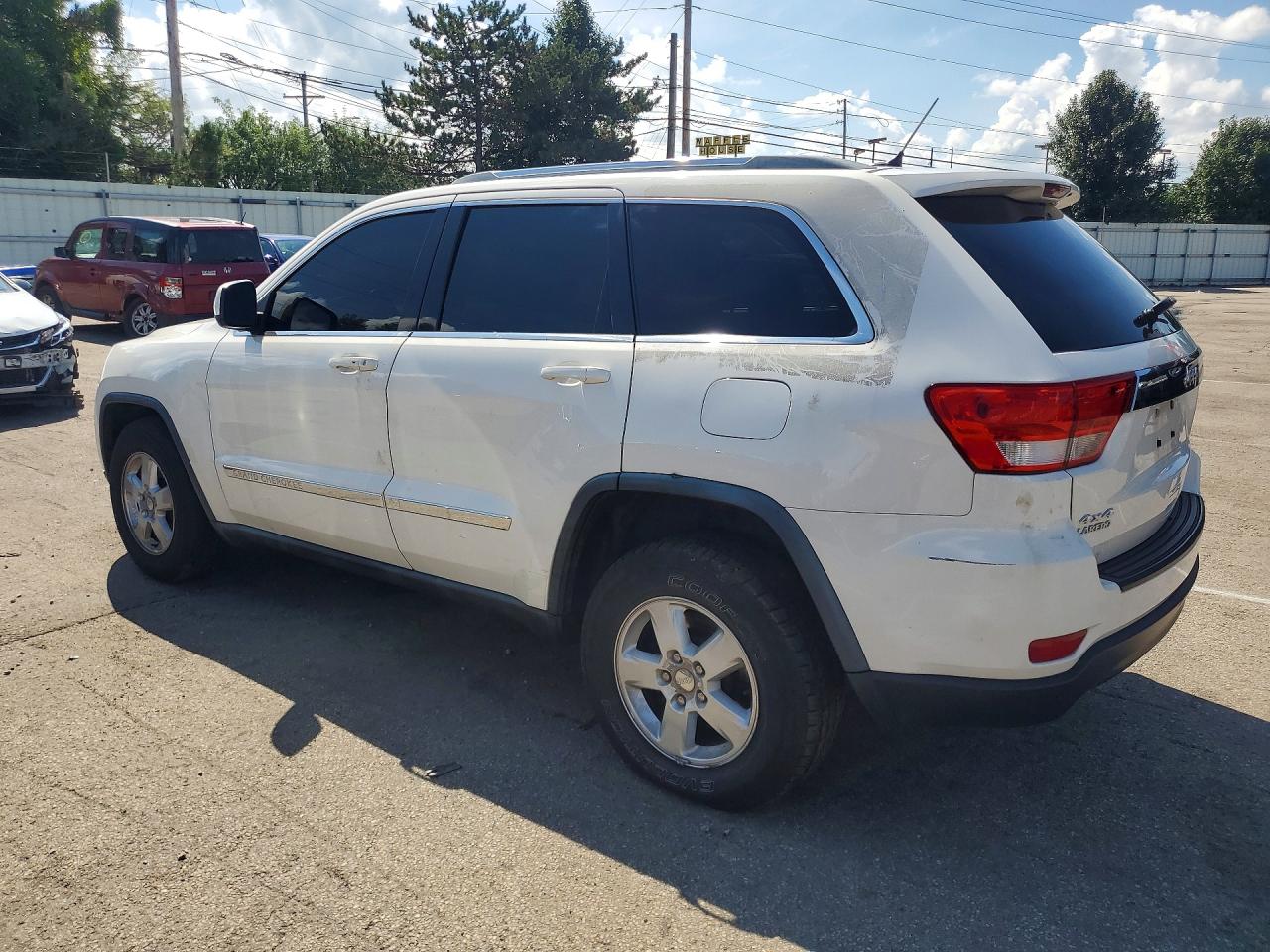 2012 Jeep Grand Cherokee Laredo White vin: 1C4RJFAG7CC161631