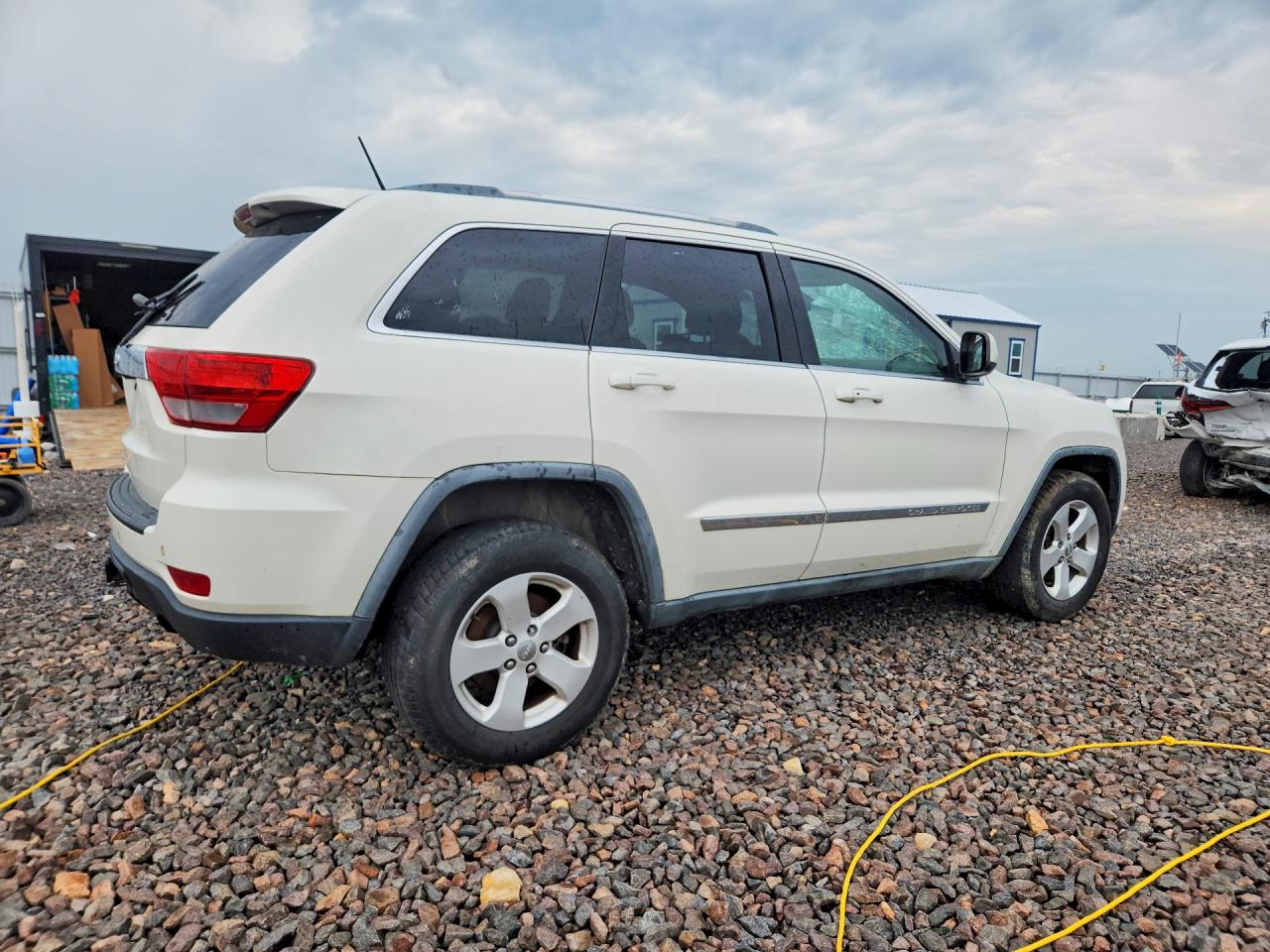 2012 Jeep Grand Cherokee Laredo Белый vin: 1C4RJFAG7CC173858