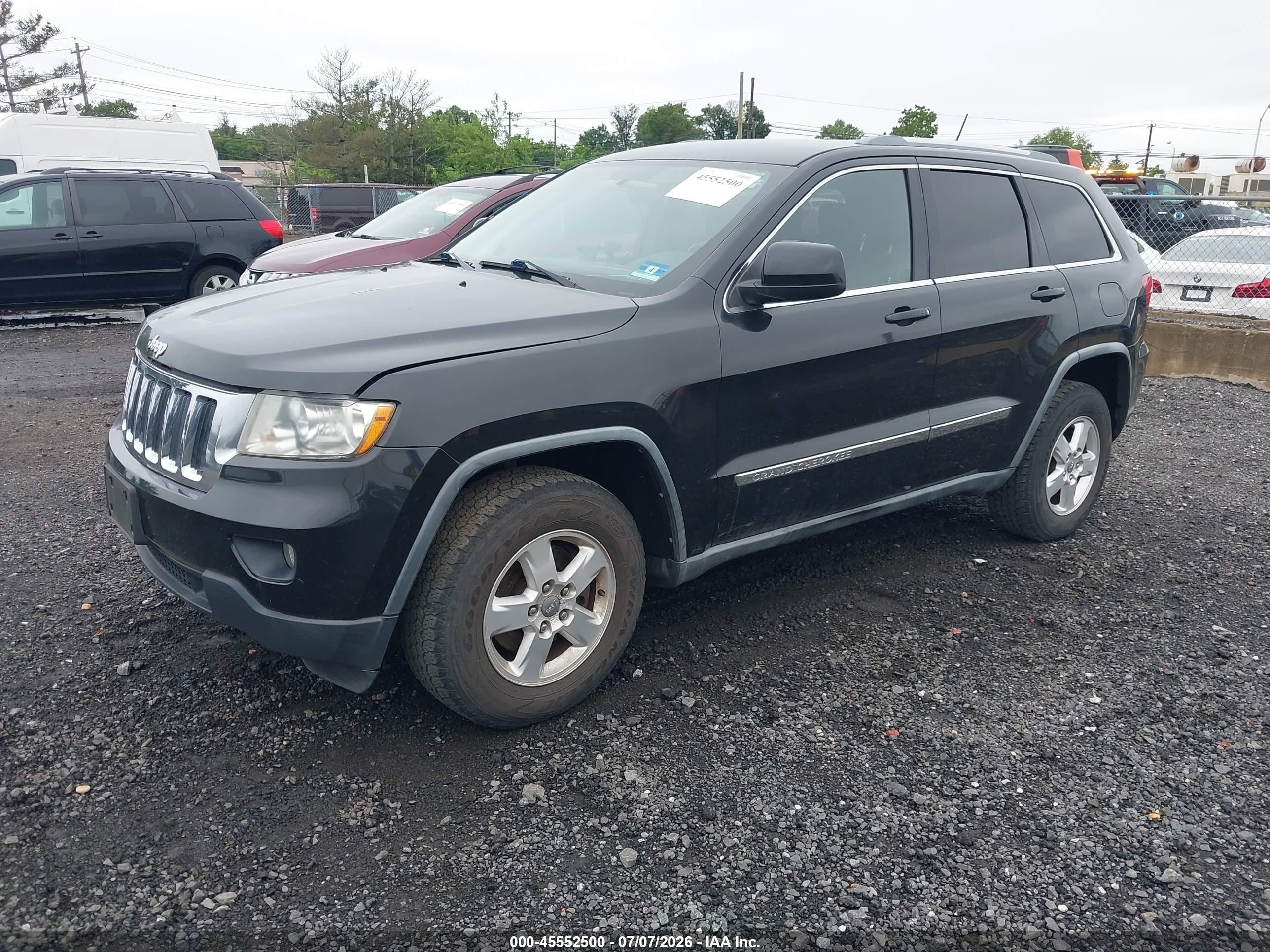 2012 Jeep Grand Cherokee Laredo Black vin: 1C4RJFAG7CC178364
